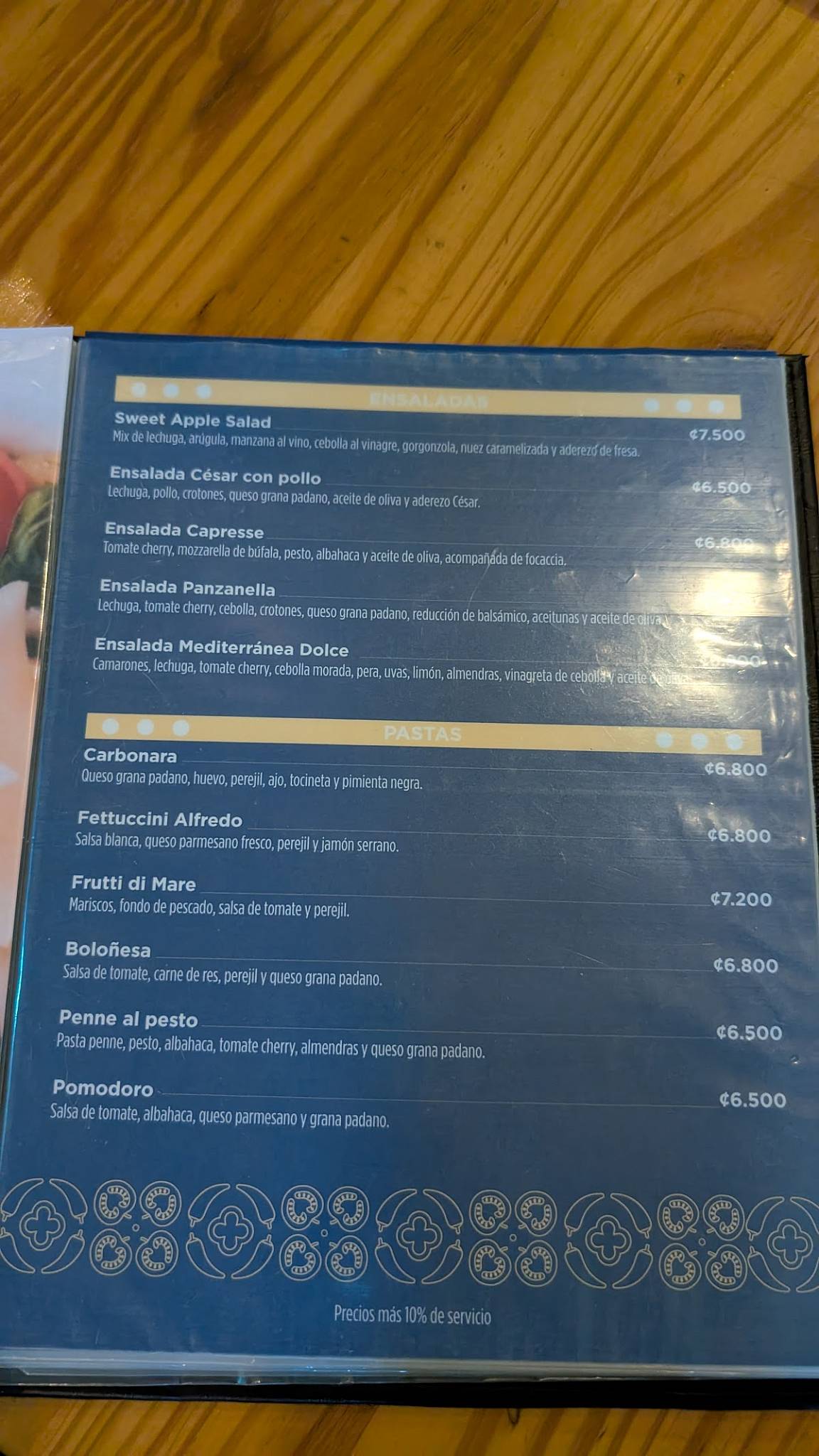 Firenze Ristorante меню