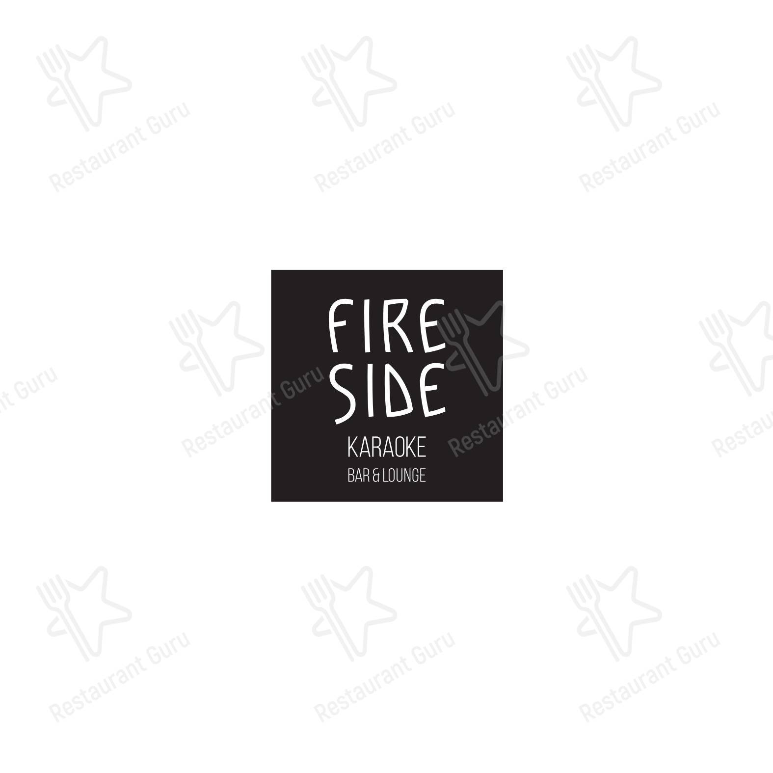 Fireside в Екатеринбурге - Меню