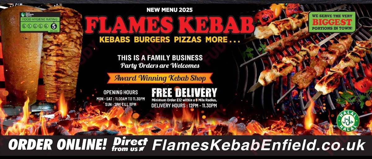 Flames Kebab меню