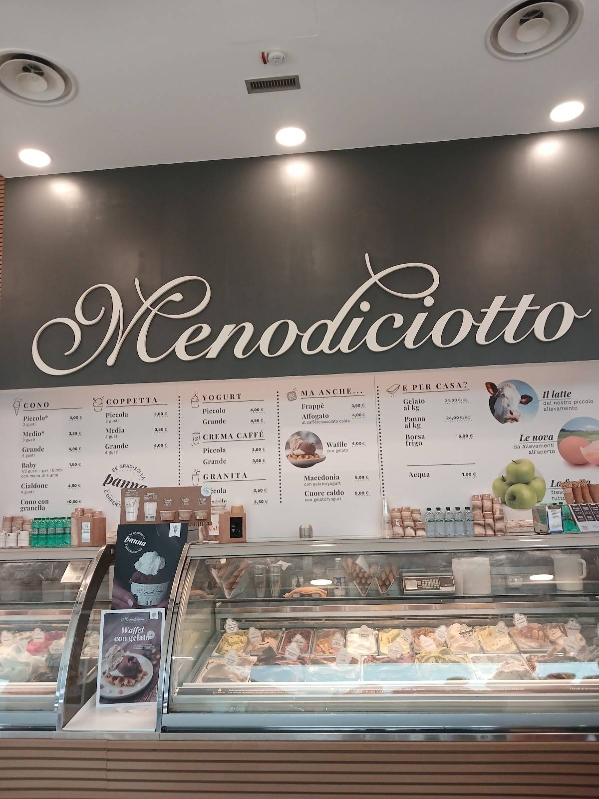 Gelateria Menodiciotto меню