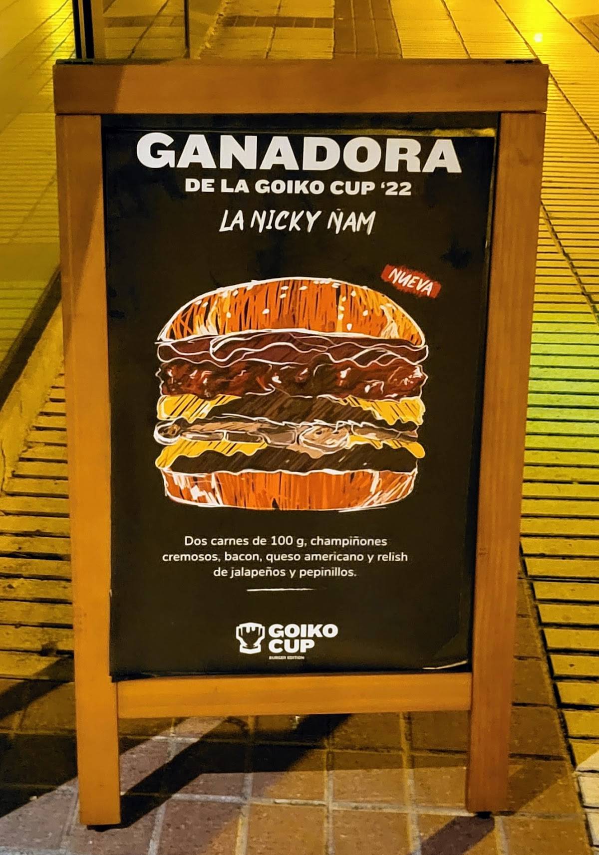 Goiko меню