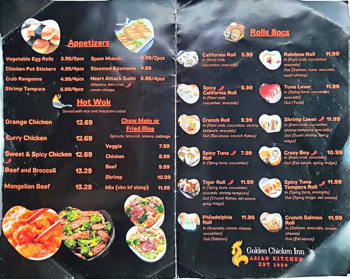Golden Chicken Inn меню