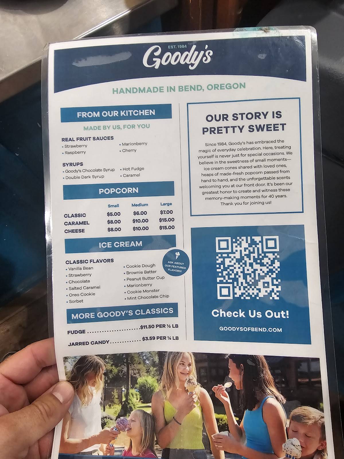 Goody’s Sunriver меню