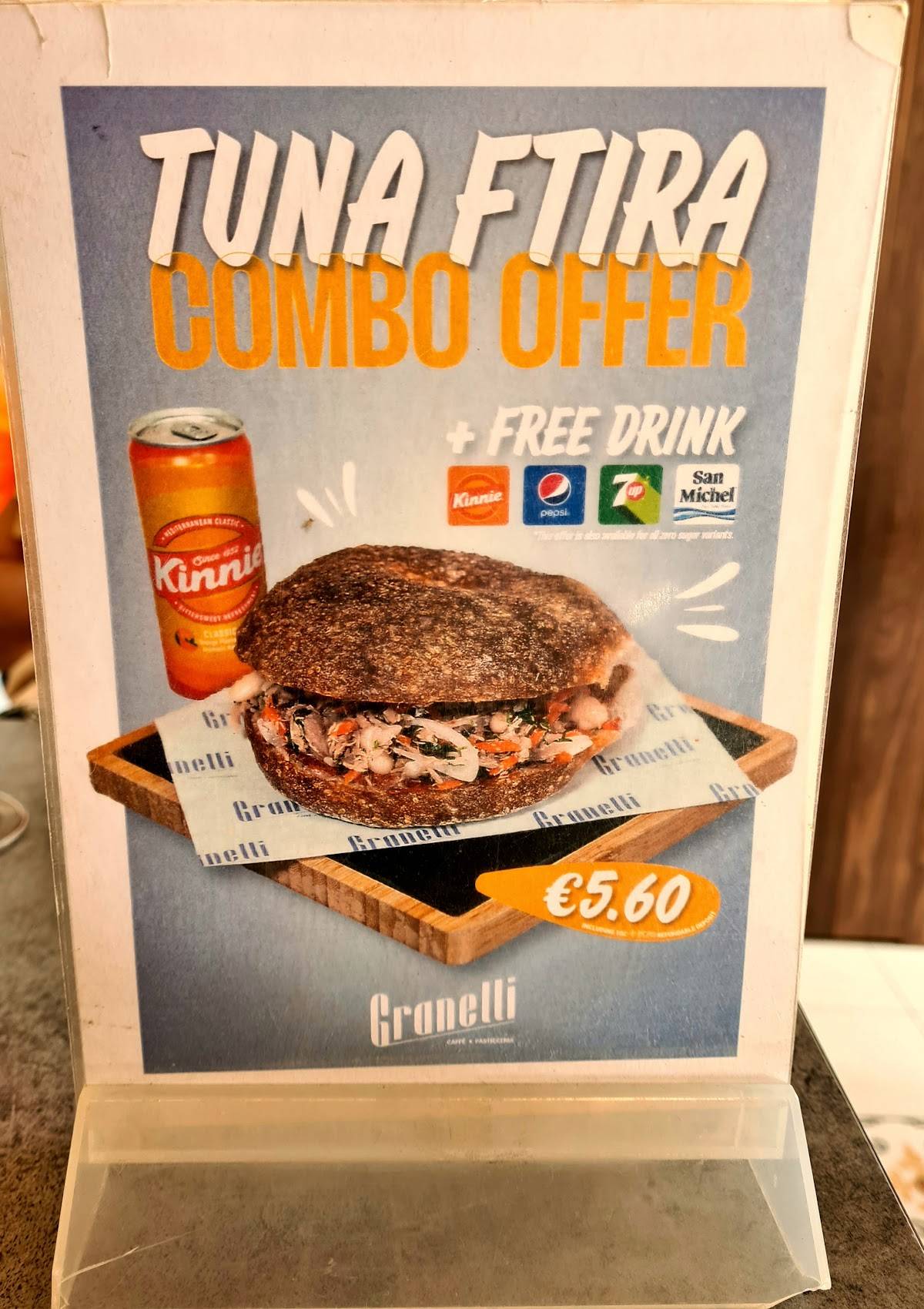 Granelli меню