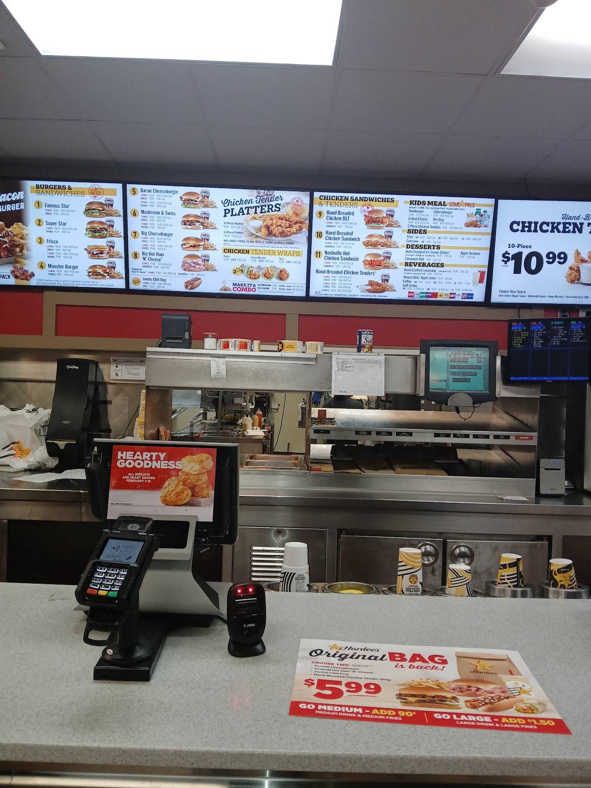 Hardee's меню