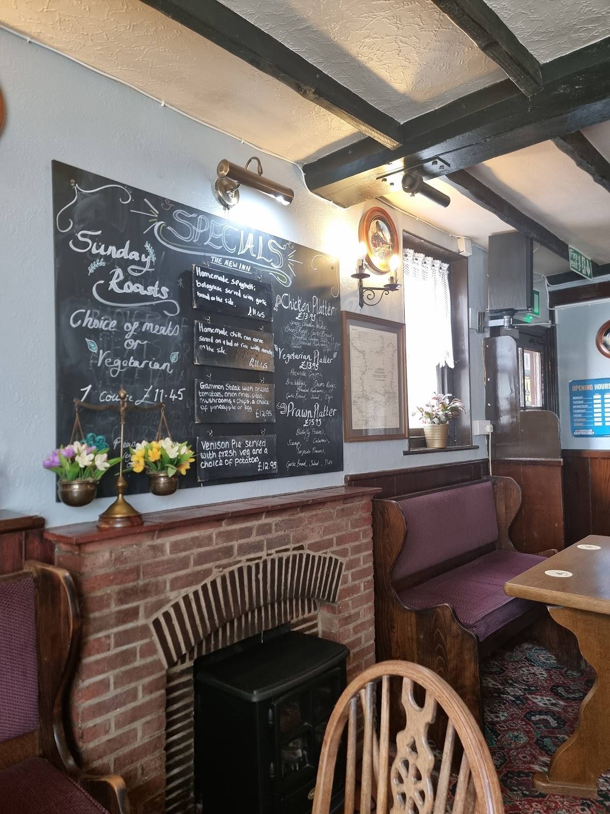 The New Inn меню