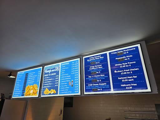 Harry's fish and chips меню