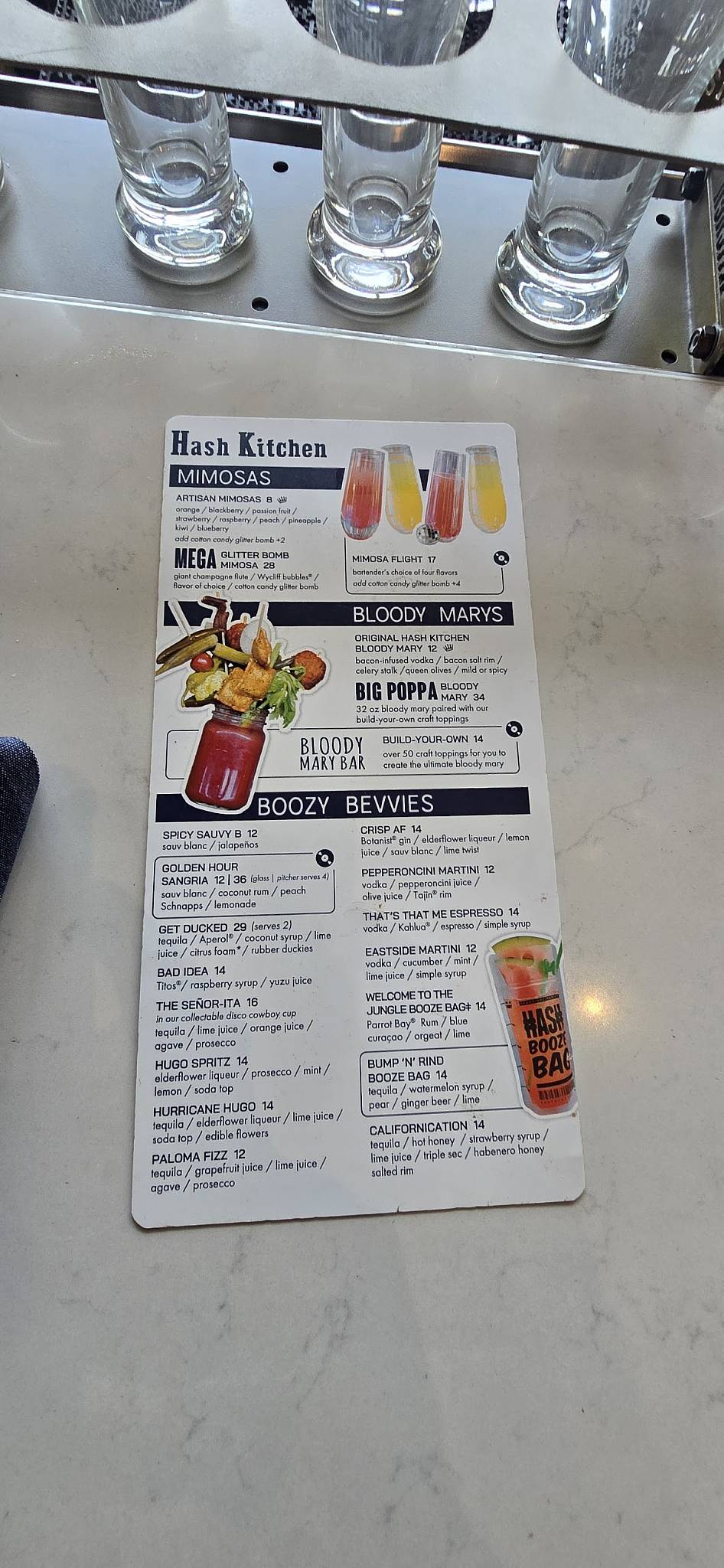 Hash Kitchen меню