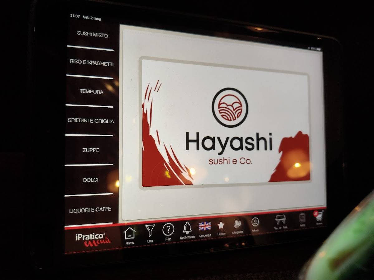 Hayashi Sushi Roma меню
