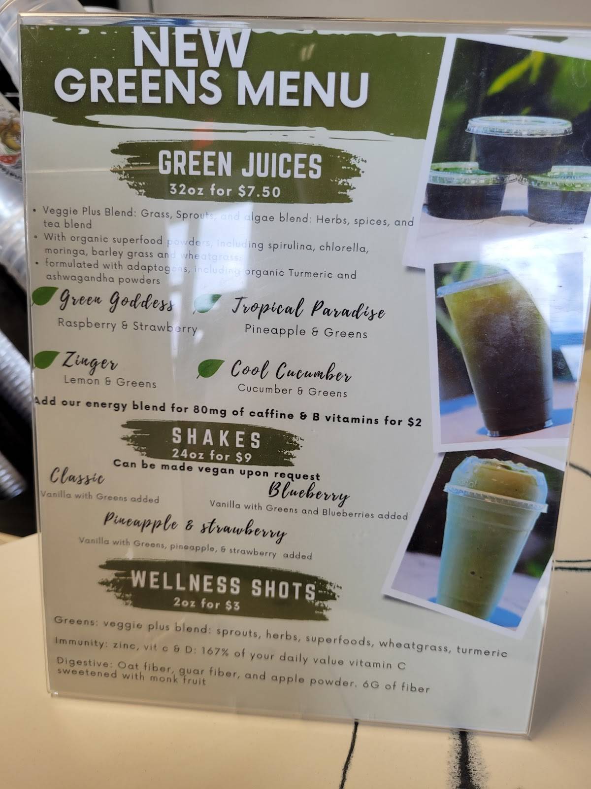 Healthy Spot меню