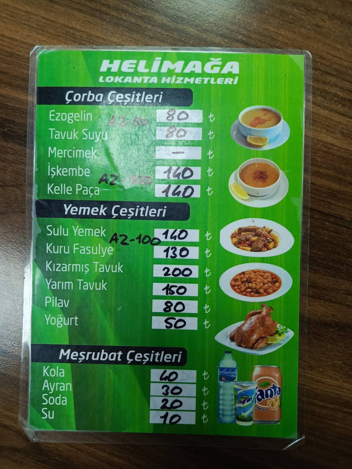 Helimağa Pide Salonu меню
