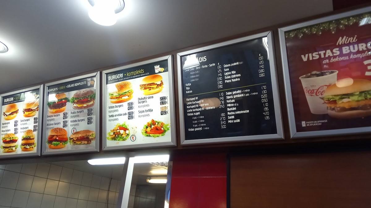 Hesburger меню