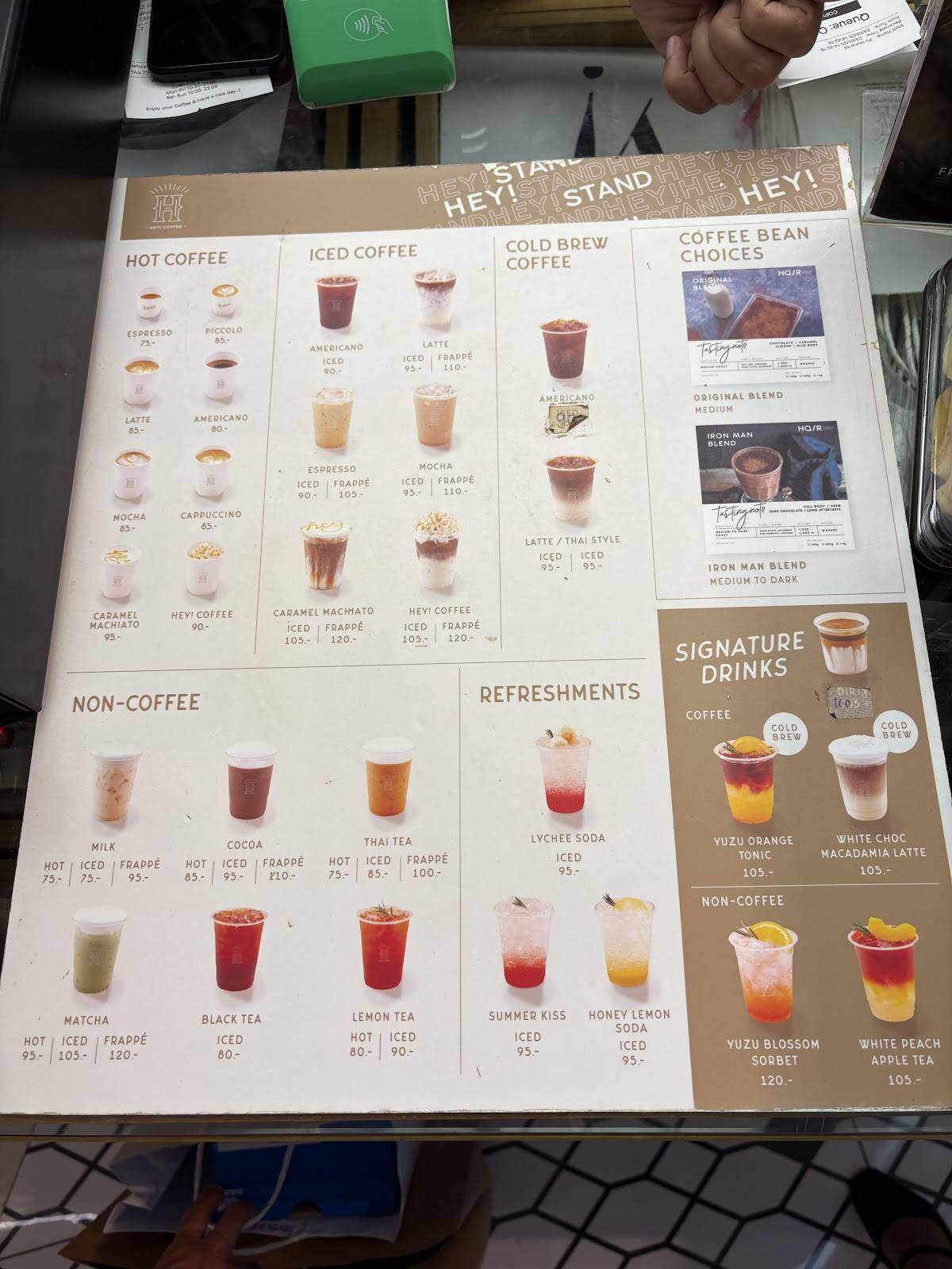 Hey! Coffee Zpell Rangsit меню