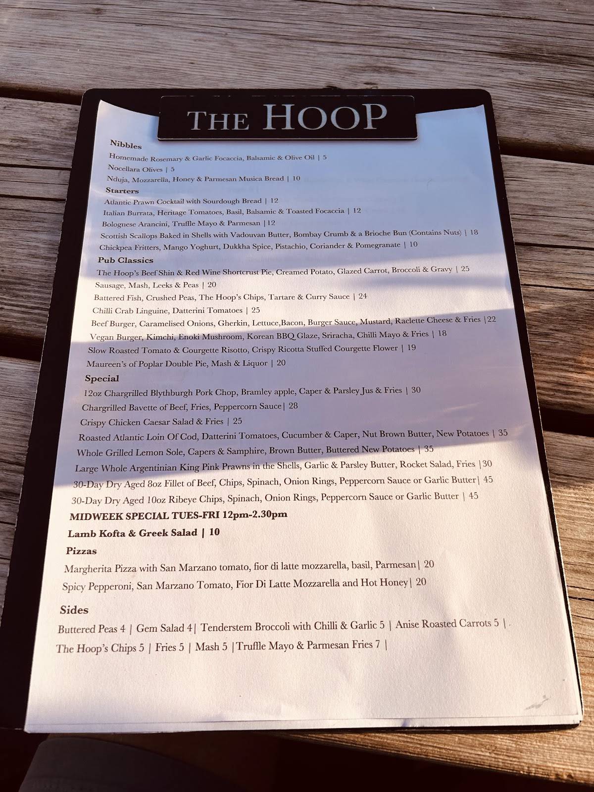 Hoop at Stock меню