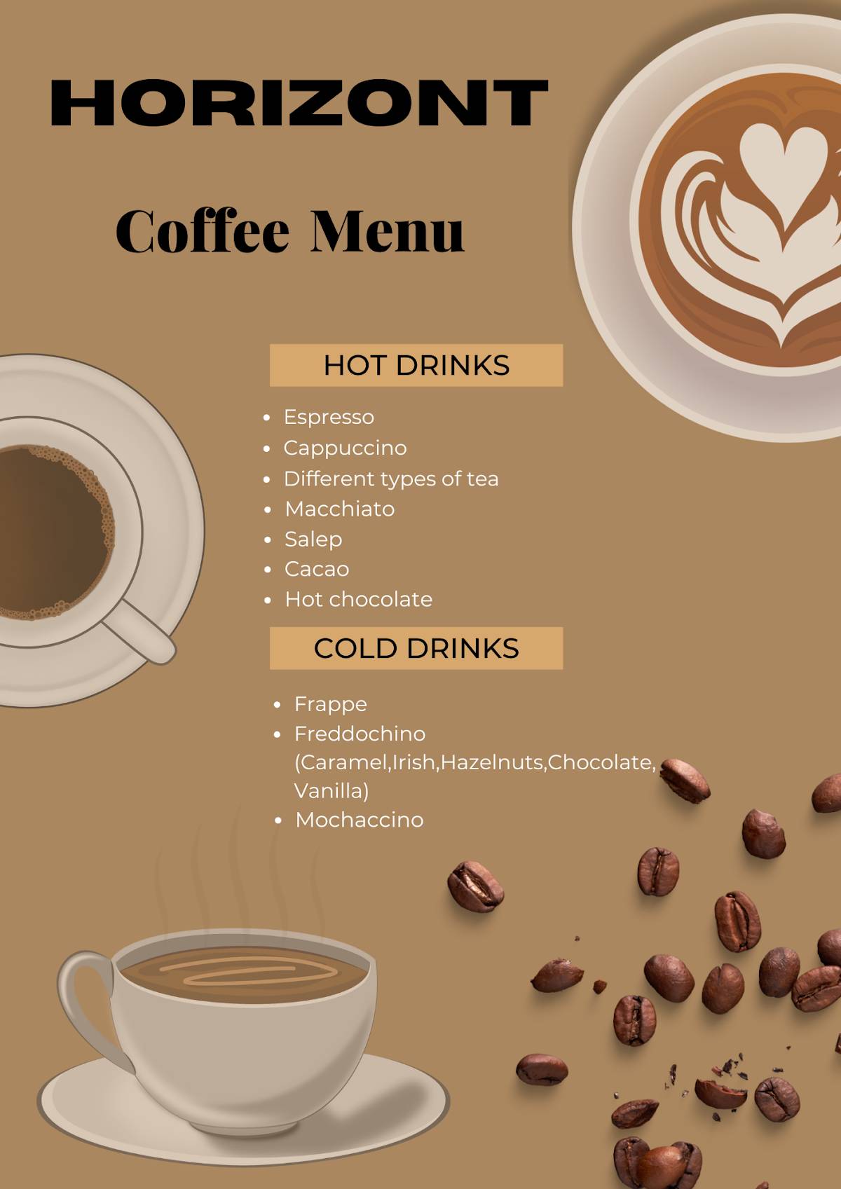 Horizont Cafè меню