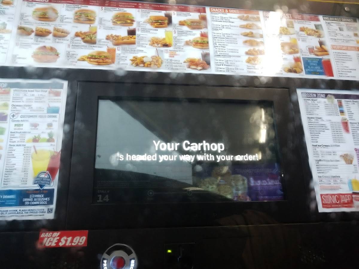 Sonic Drive-In меню