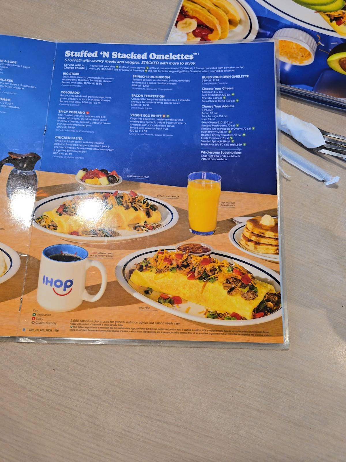 IHOP меню