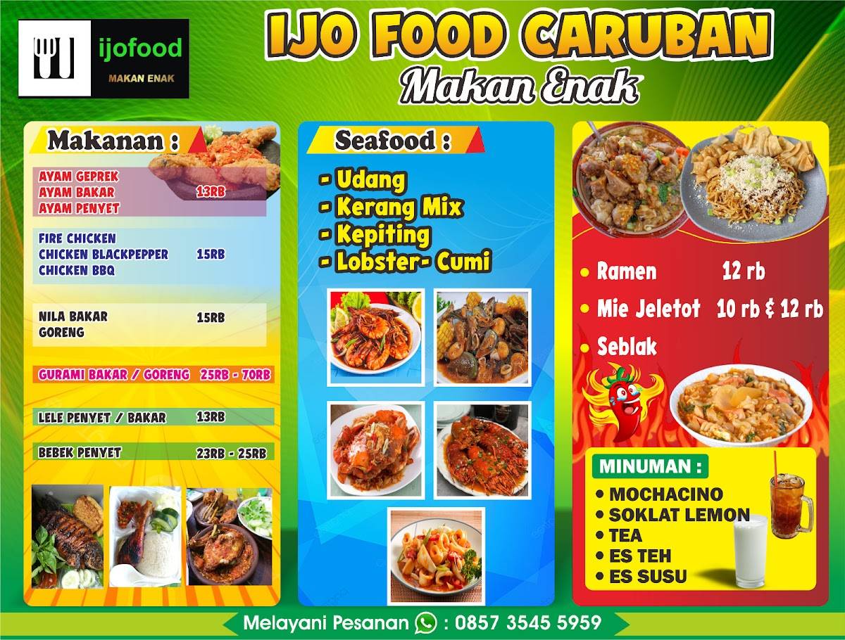 Ijo Food меню