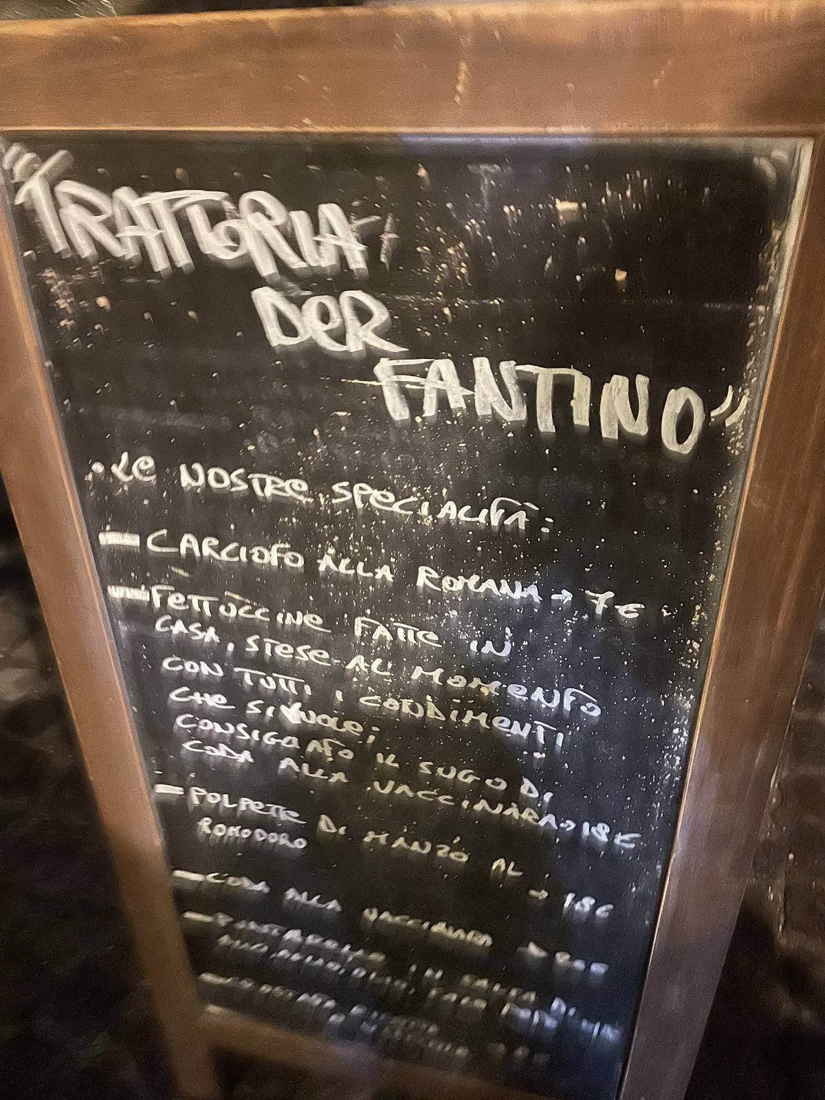 Il Fantino меню