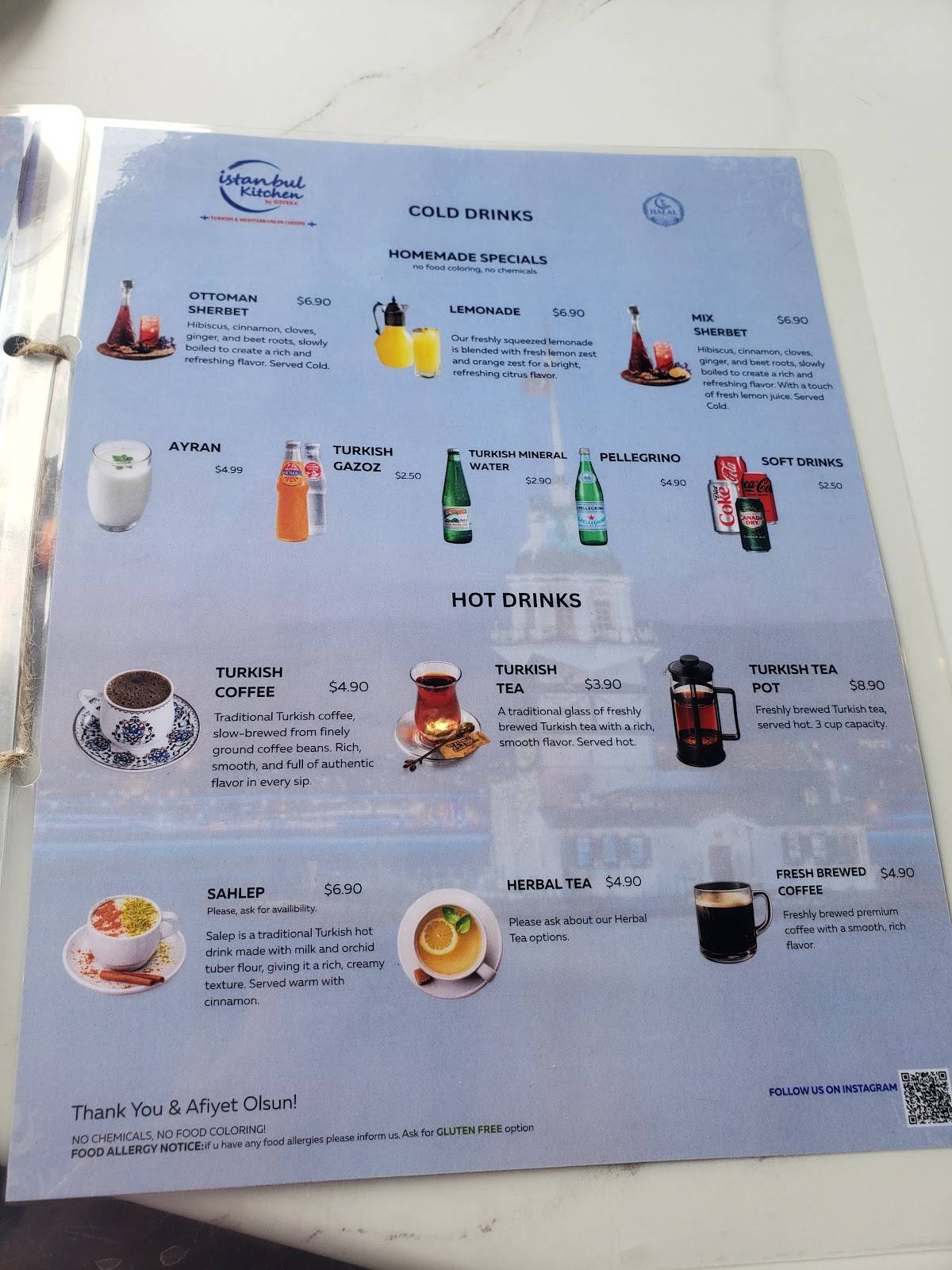 Istanbul Kitchen меню