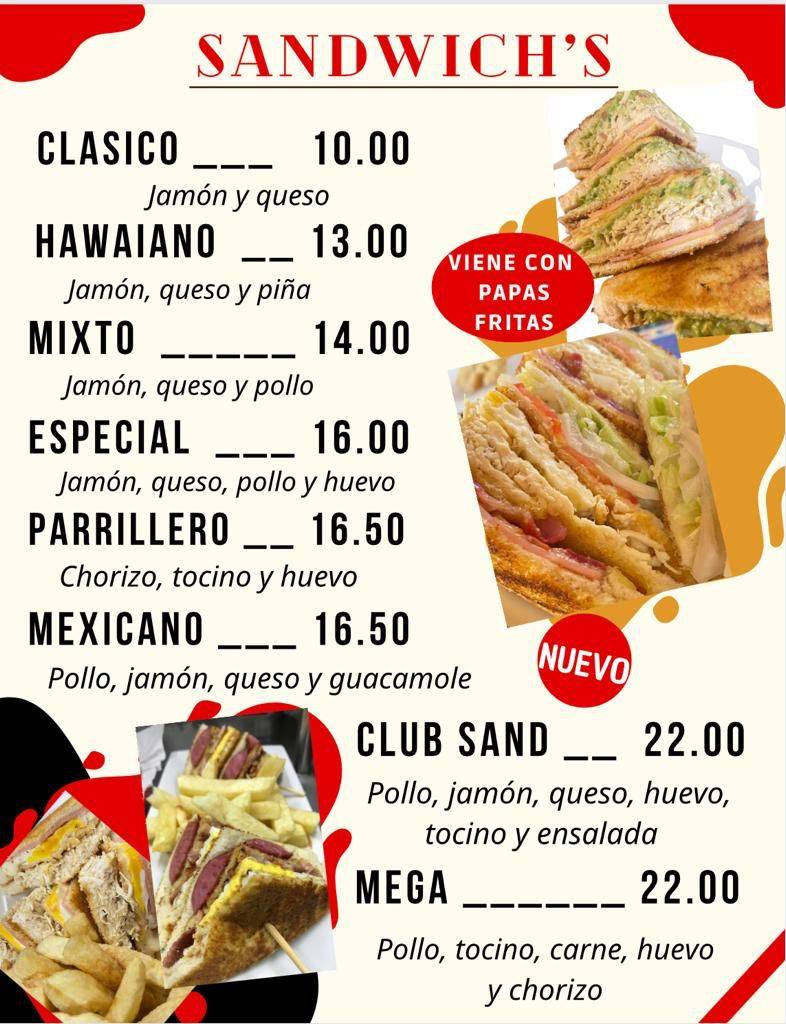 JFC FAST FOOD меню