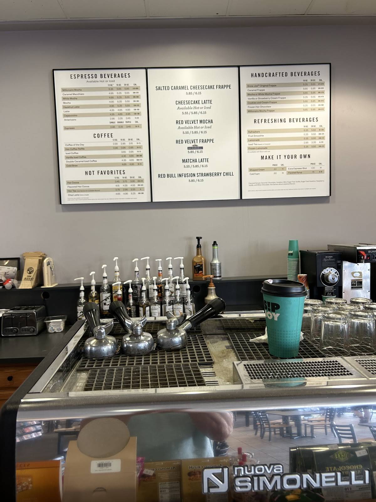 Joe Muggs Coffee меню