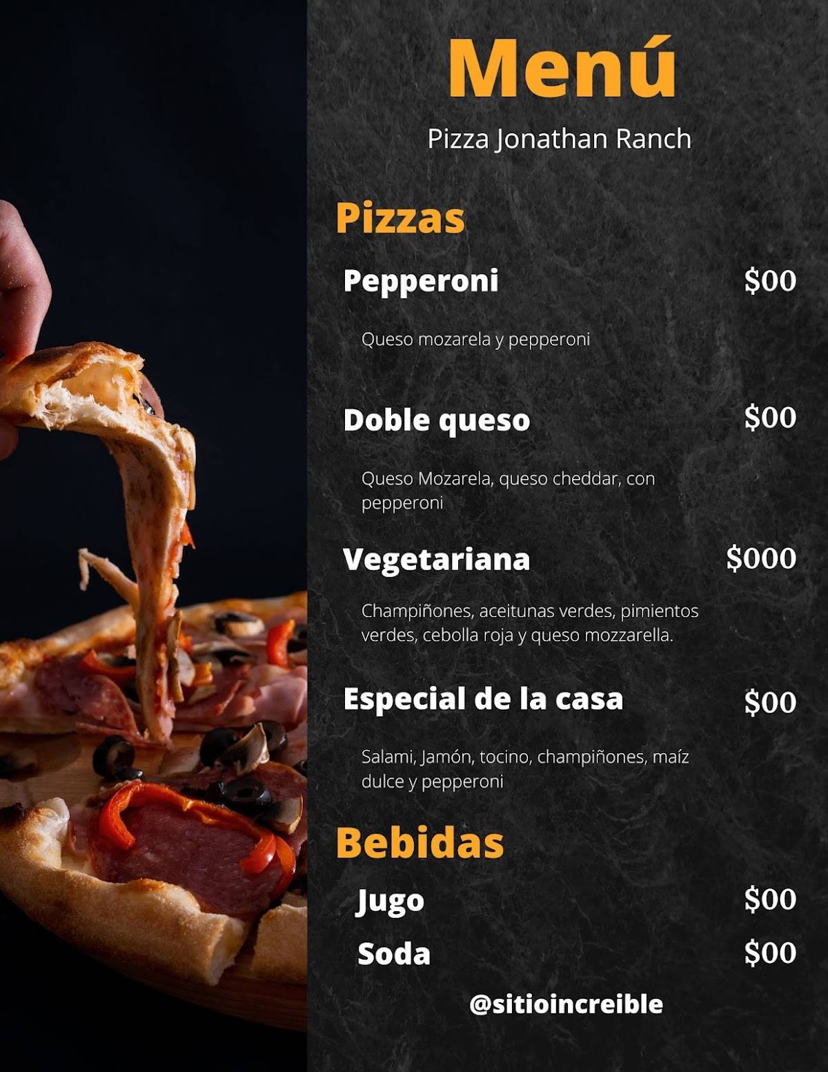 Jonathan Ranch меню
