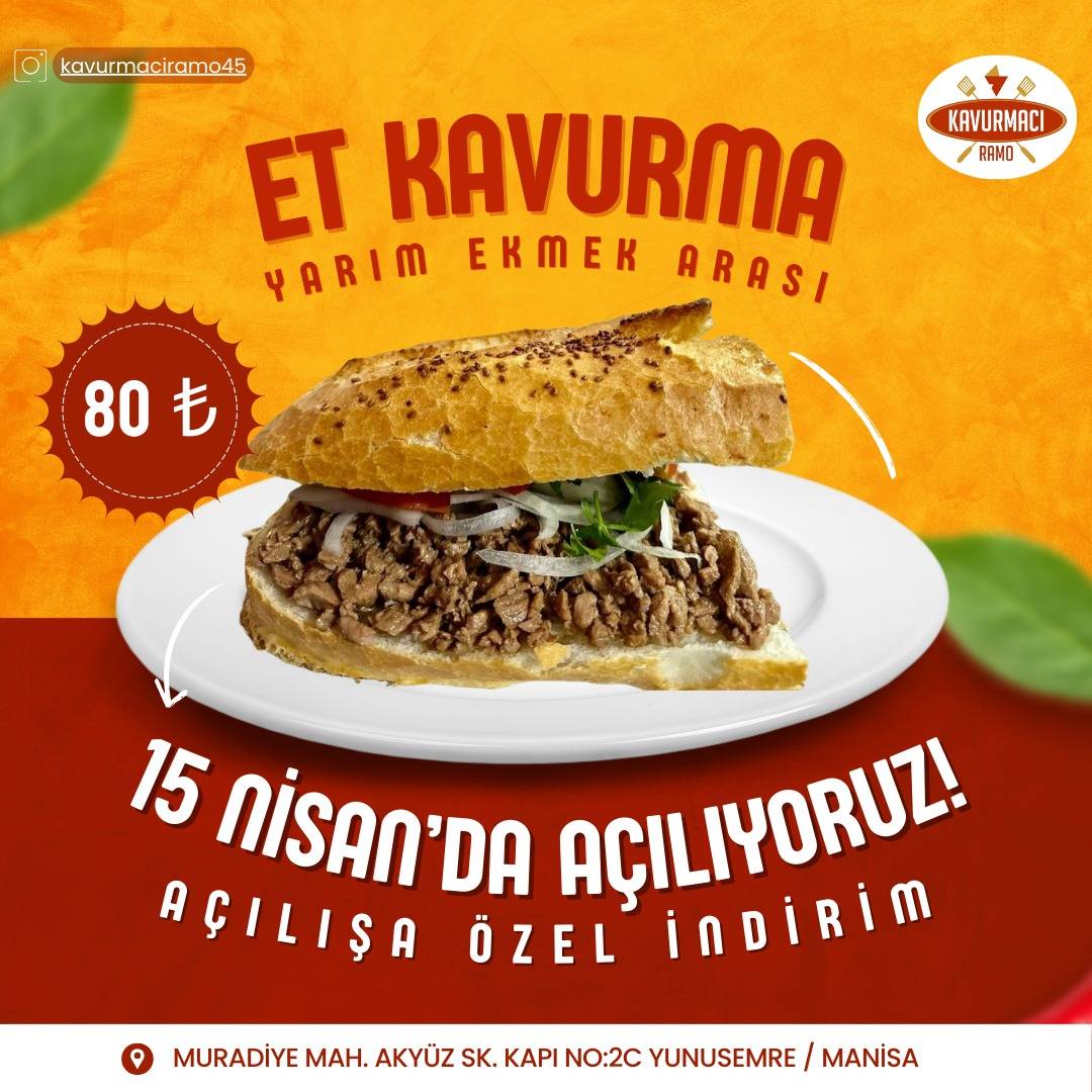 Kavurmacı Ramo меню