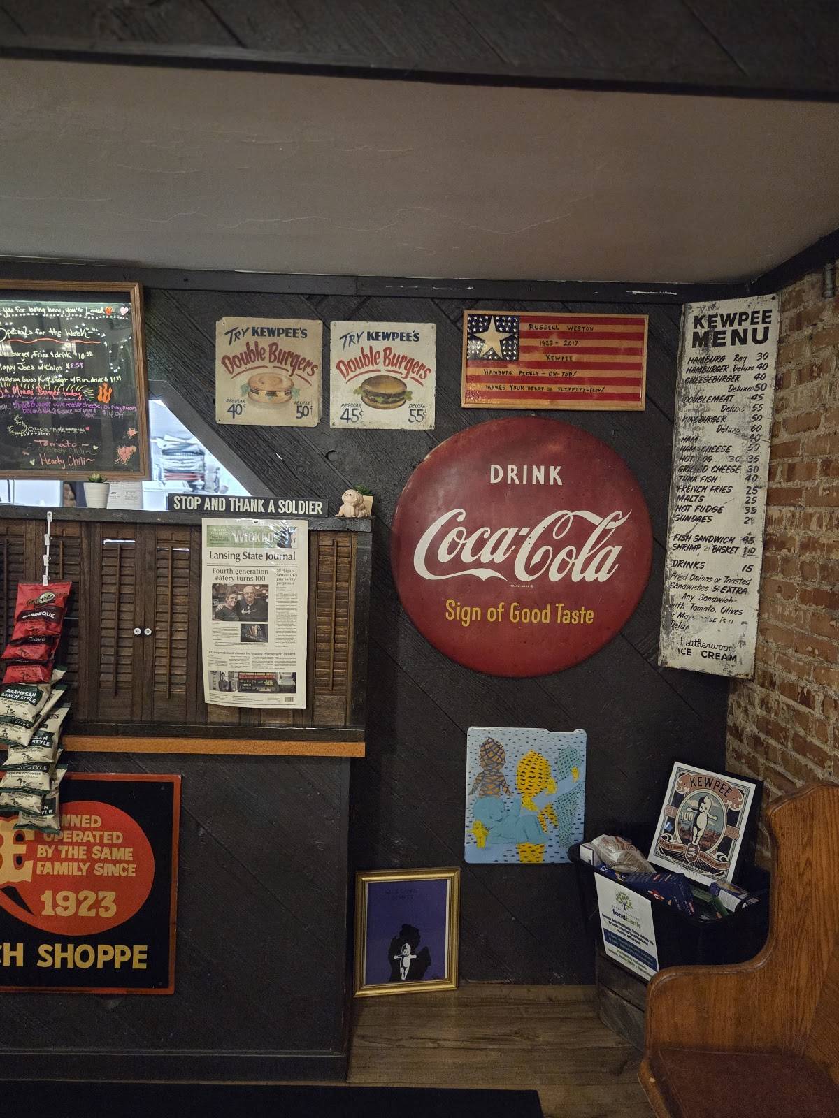 Kewpee Sandwich Shoppe меню