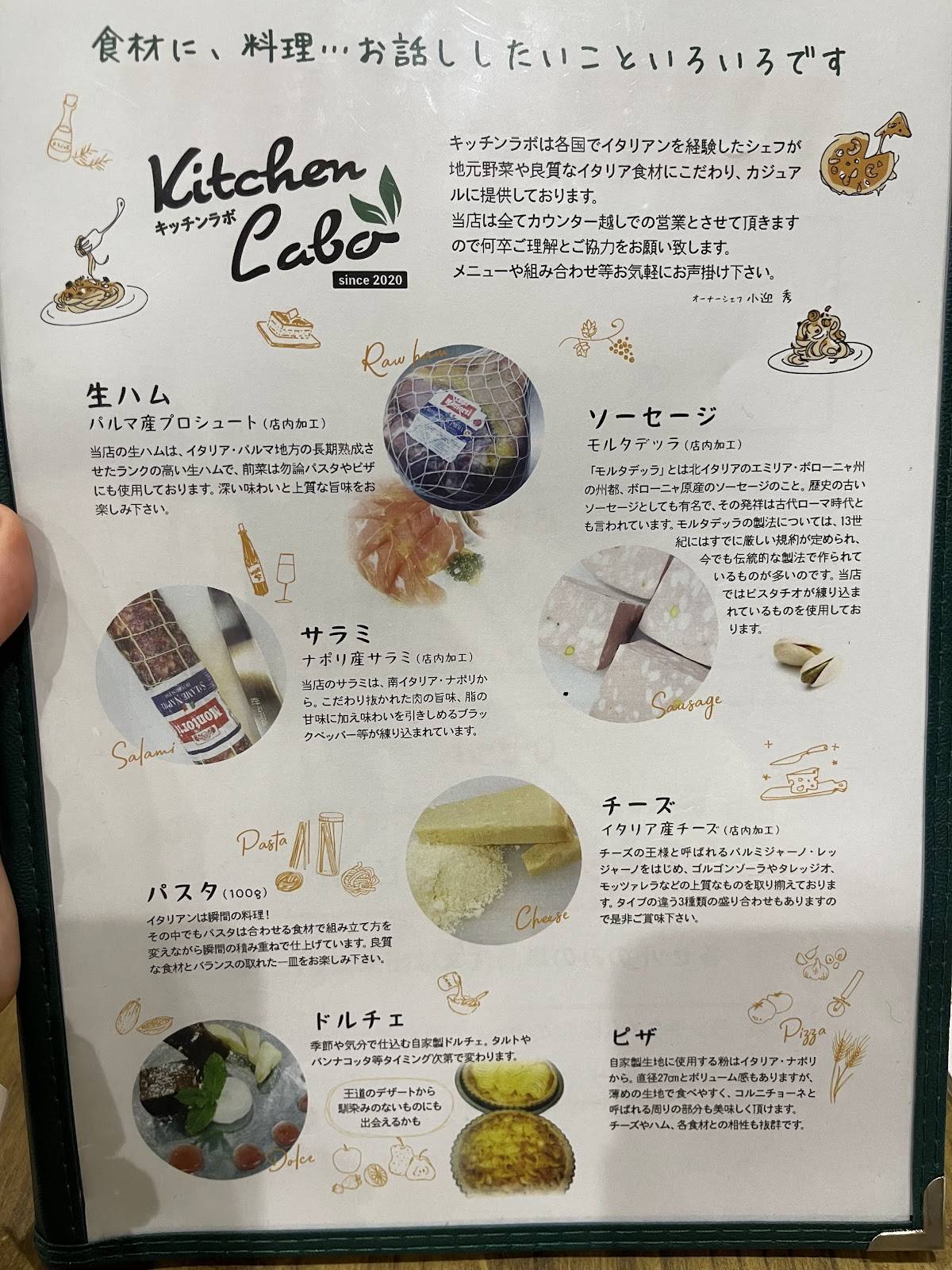 Kitchen Labo меню