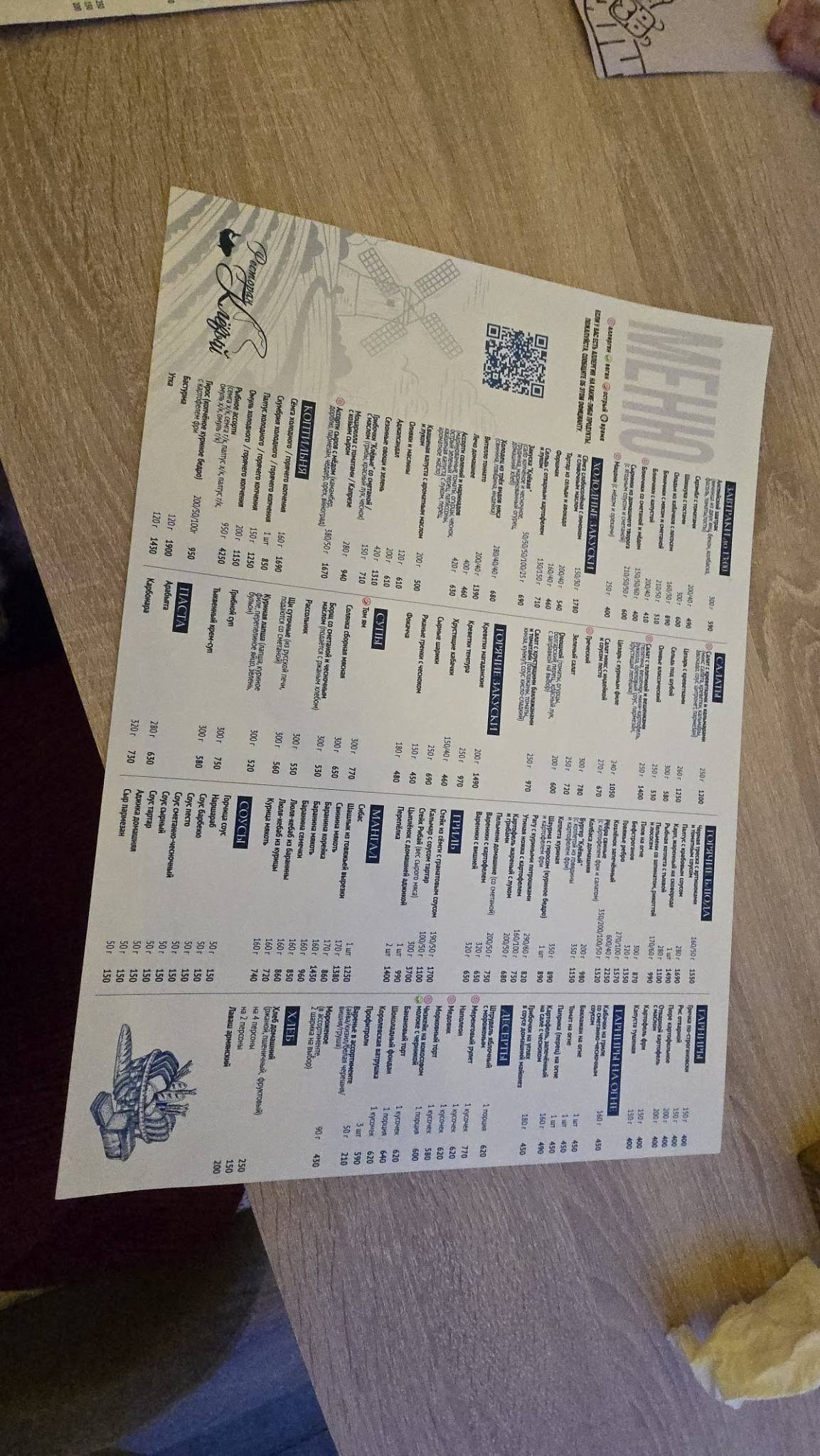 Клёвый меню