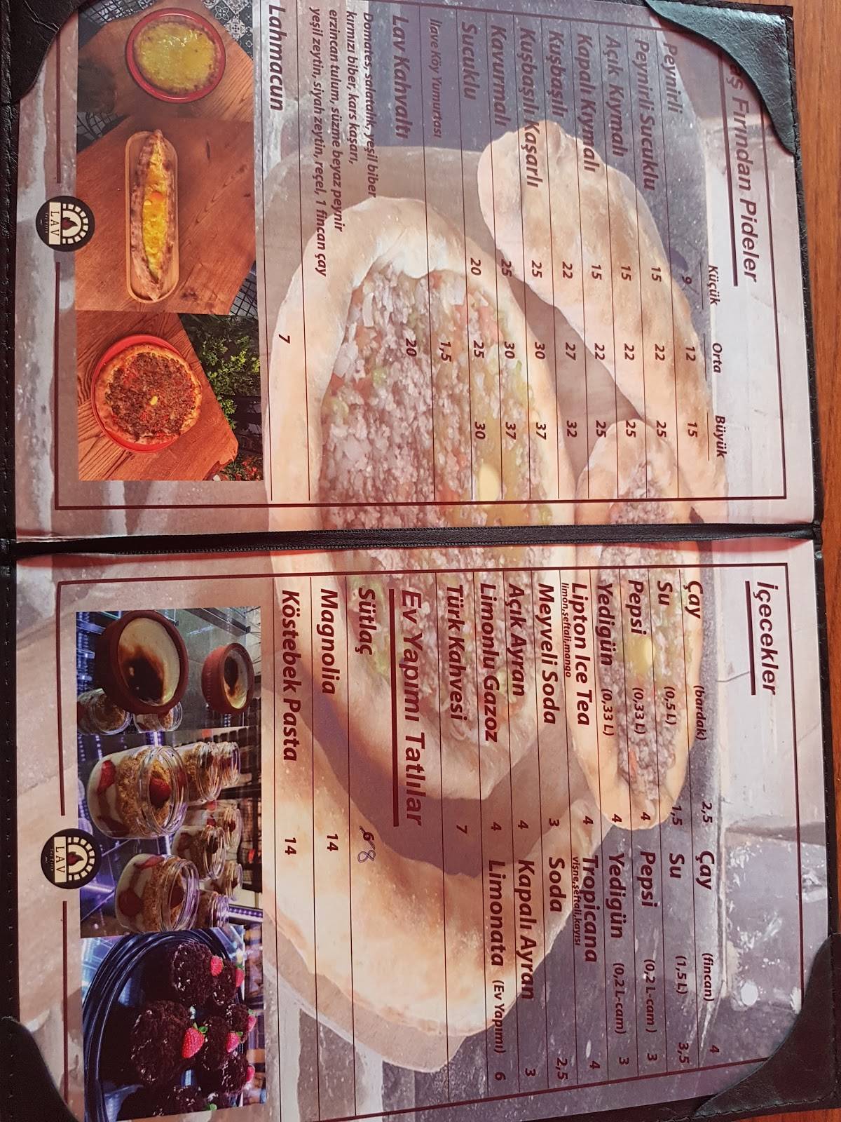 Lav Pide&cafe меню