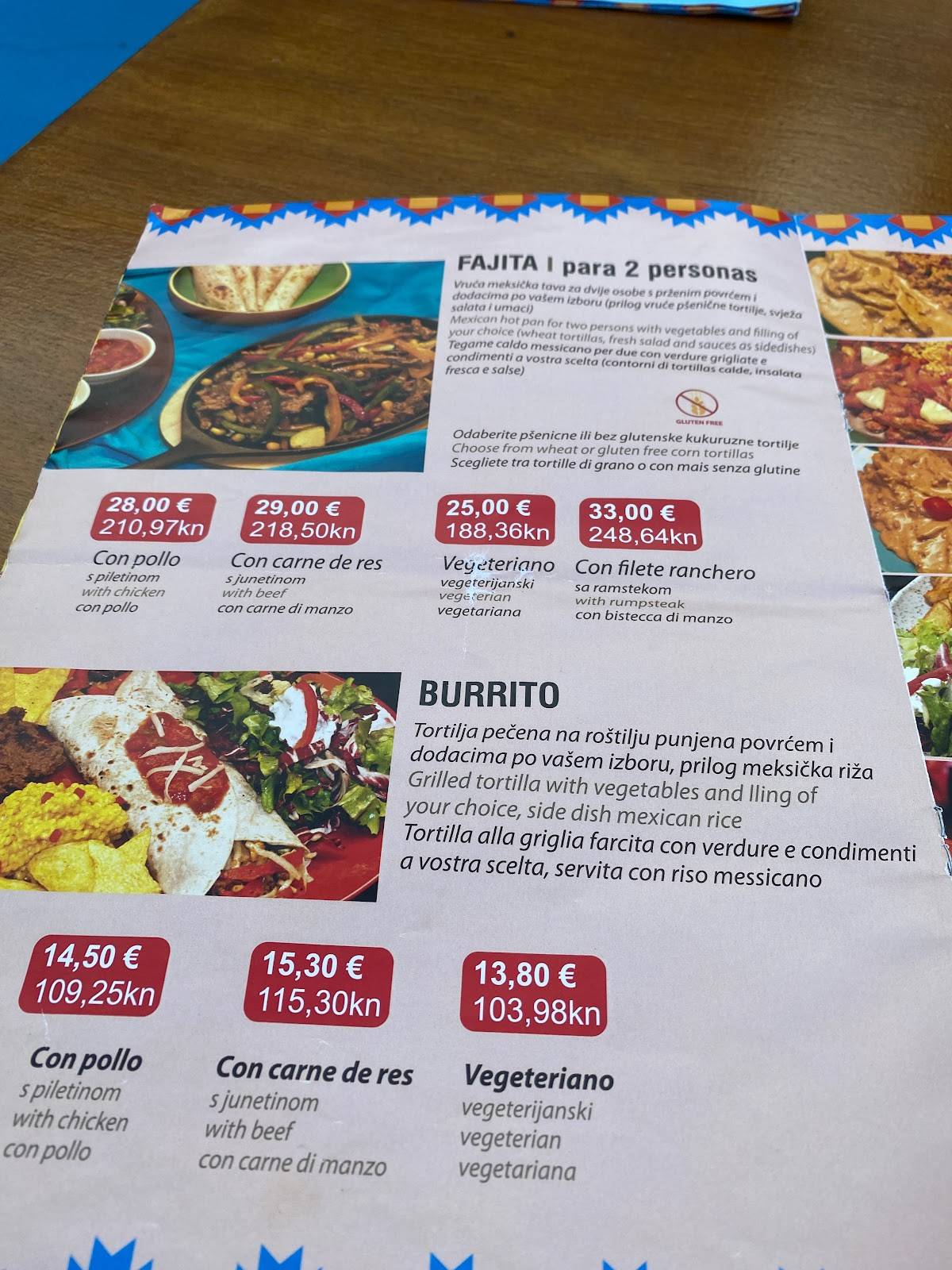 La Barca - CANTINA MEXICANA меню