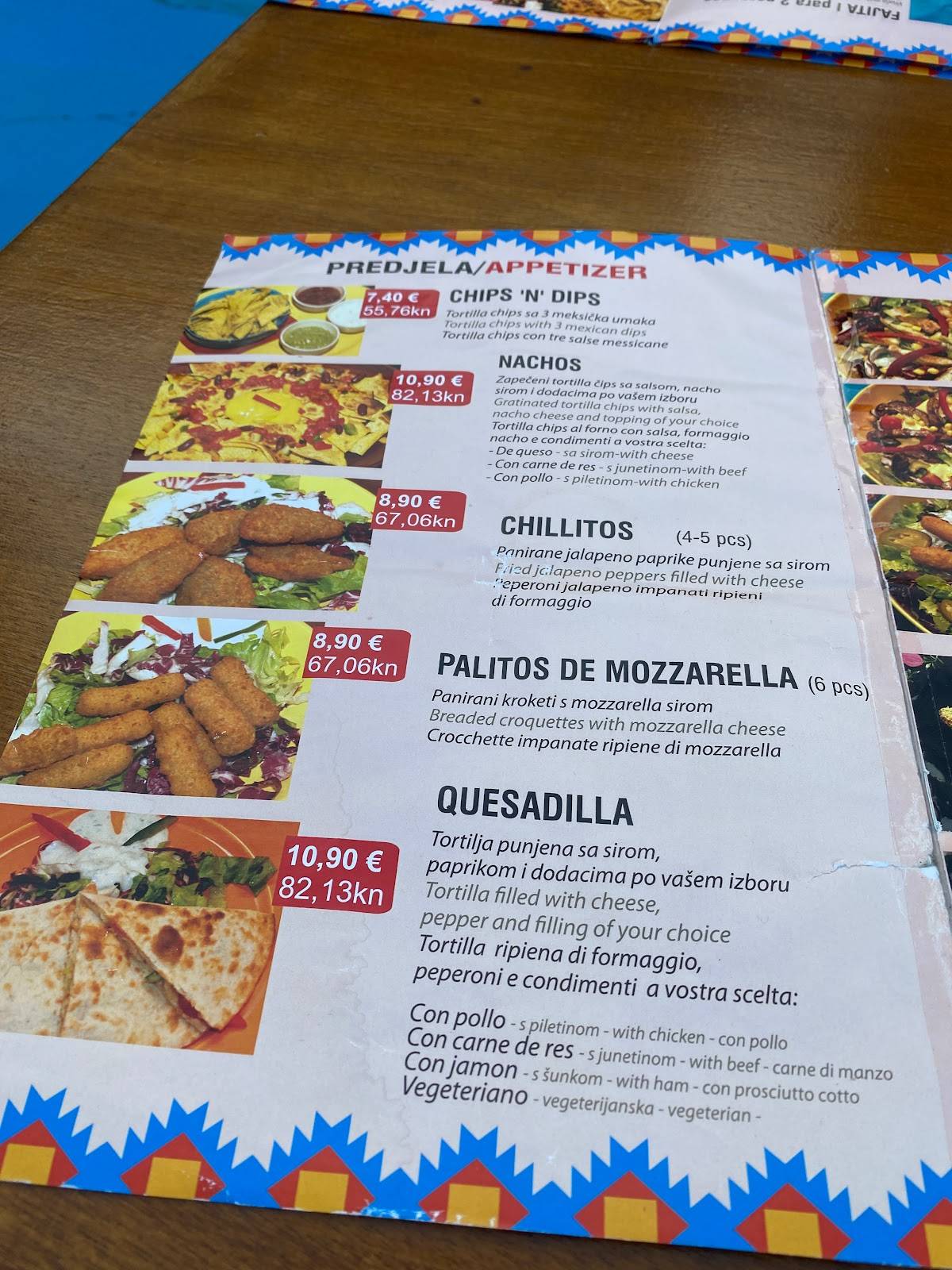 La Barca - CANTINA MEXICANA меню