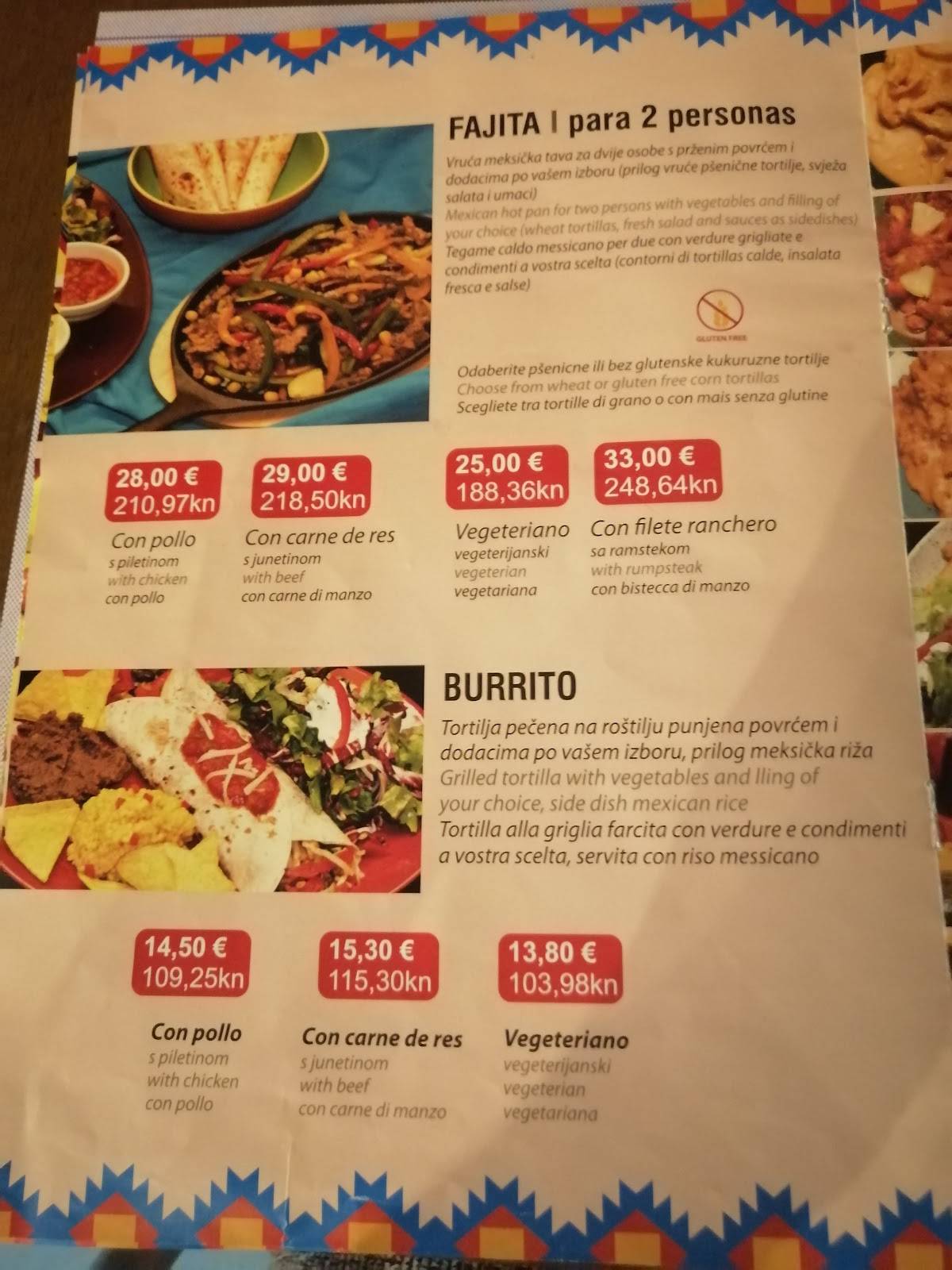 La Barca - CANTINA MEXICANA меню