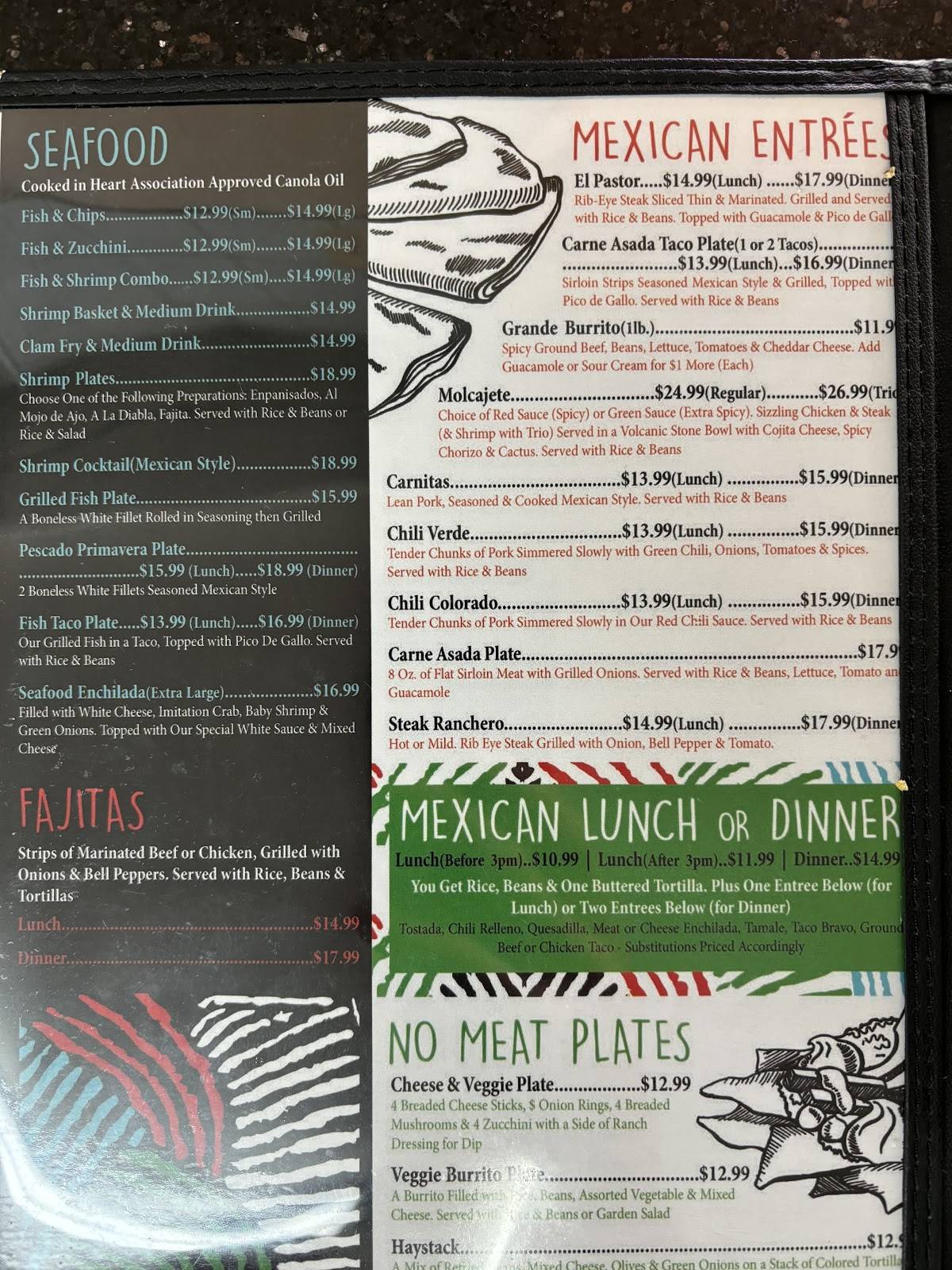La Fiesta Mexican Restaurant меню