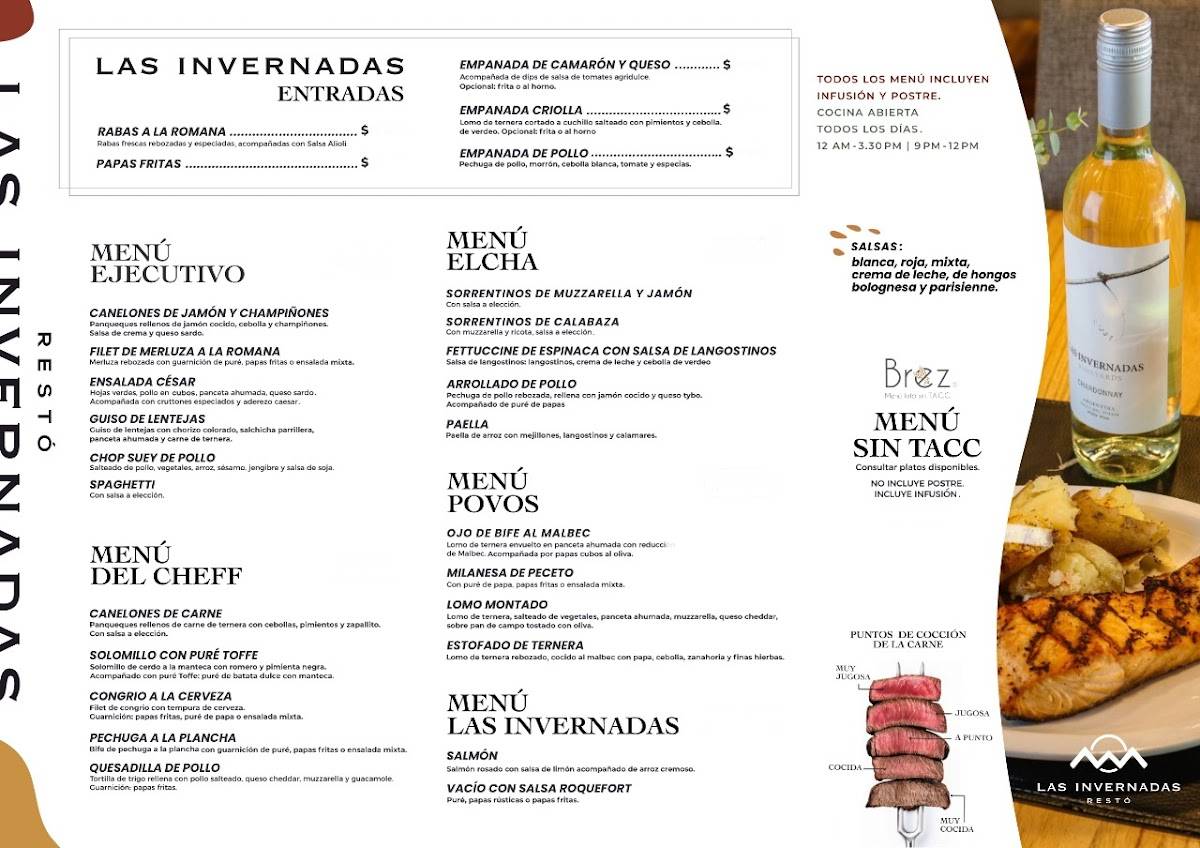 Las Invernadas Restó меню