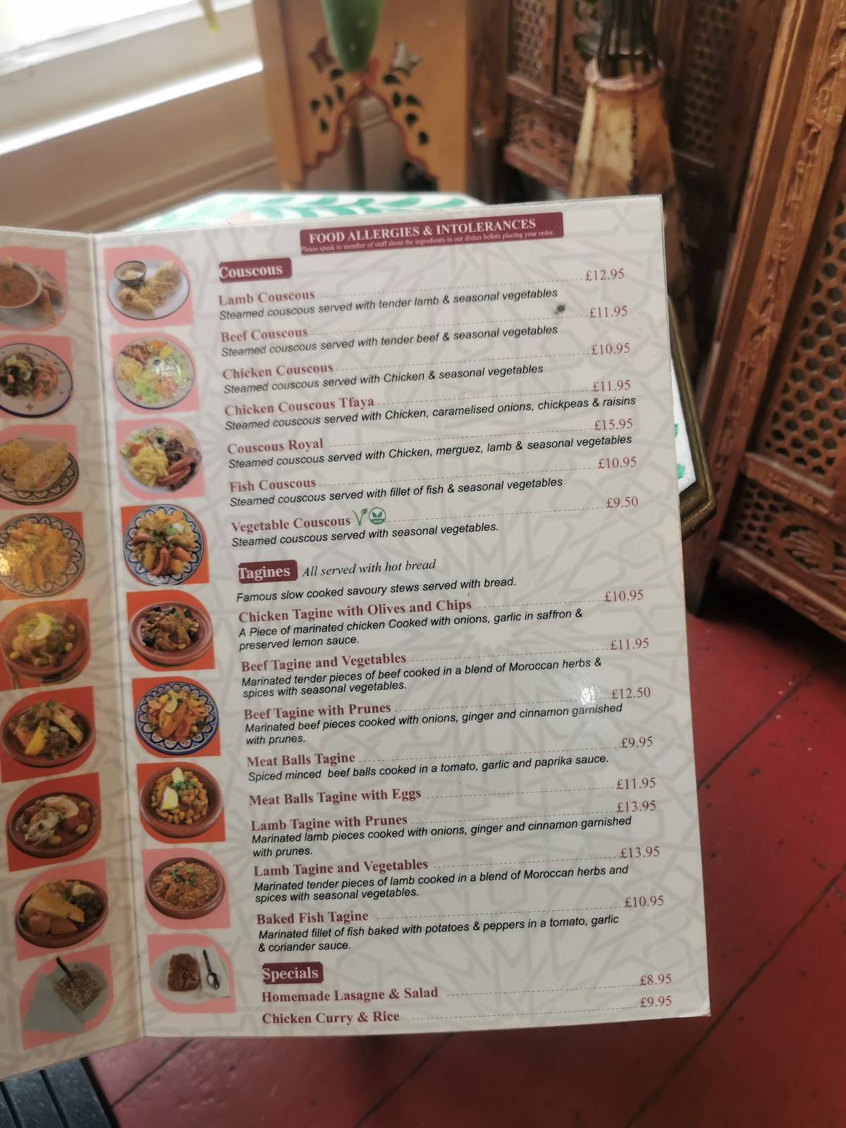 Le Rif Restaurant меню