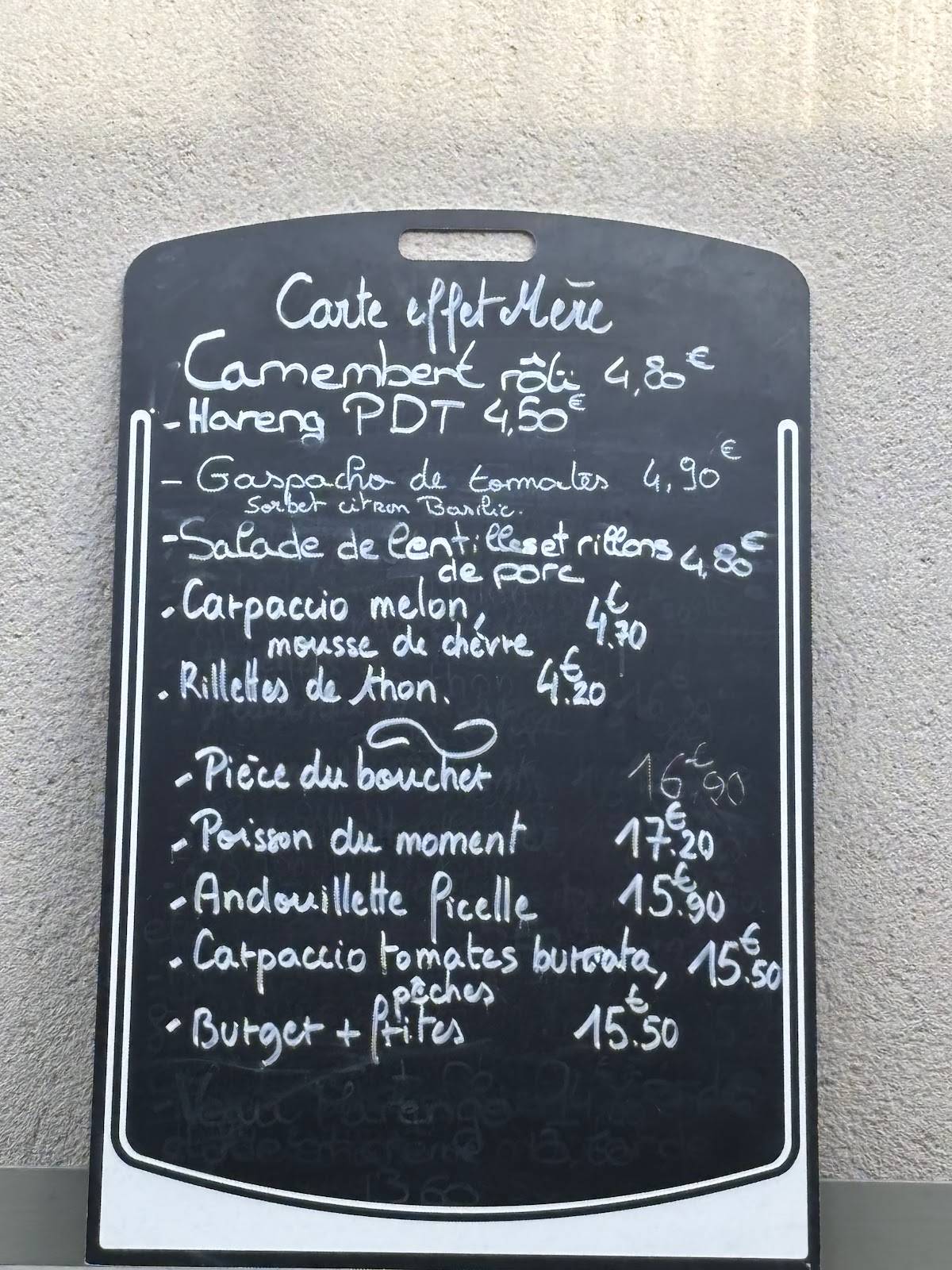 L’effet mére меню