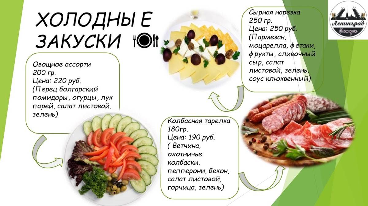 Ленинград меню