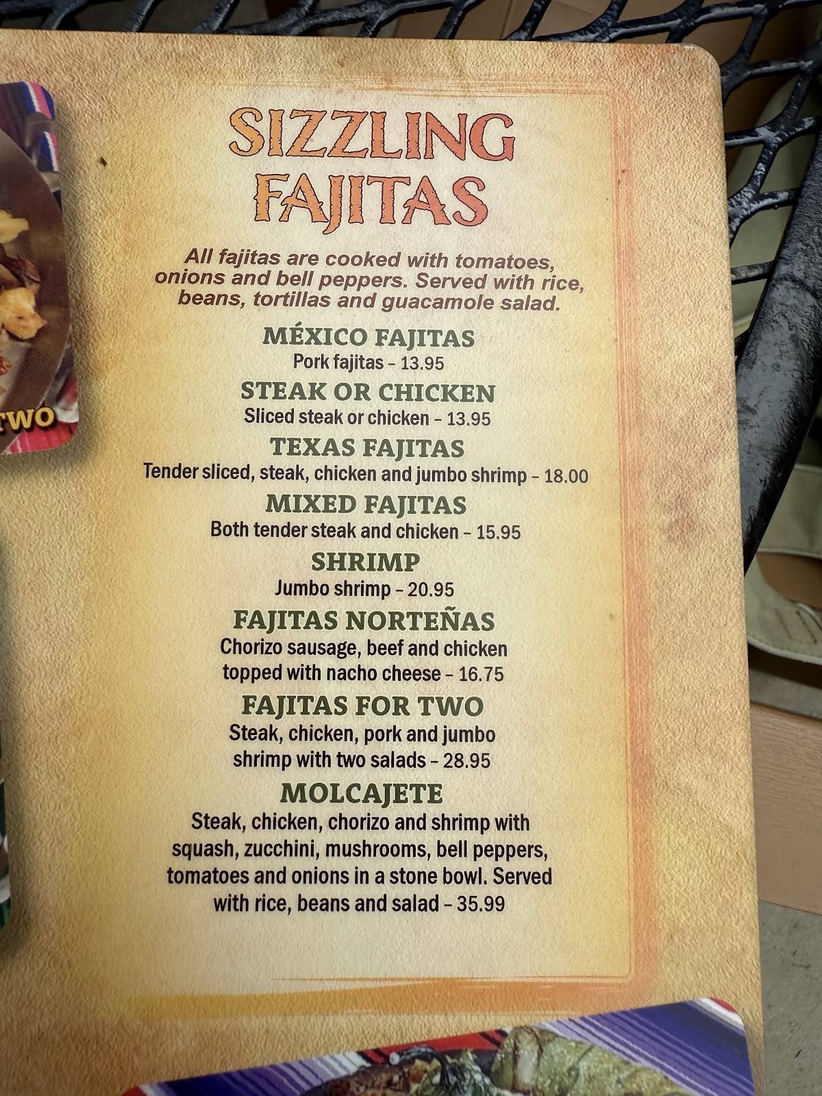 Los Dos Amigos меню