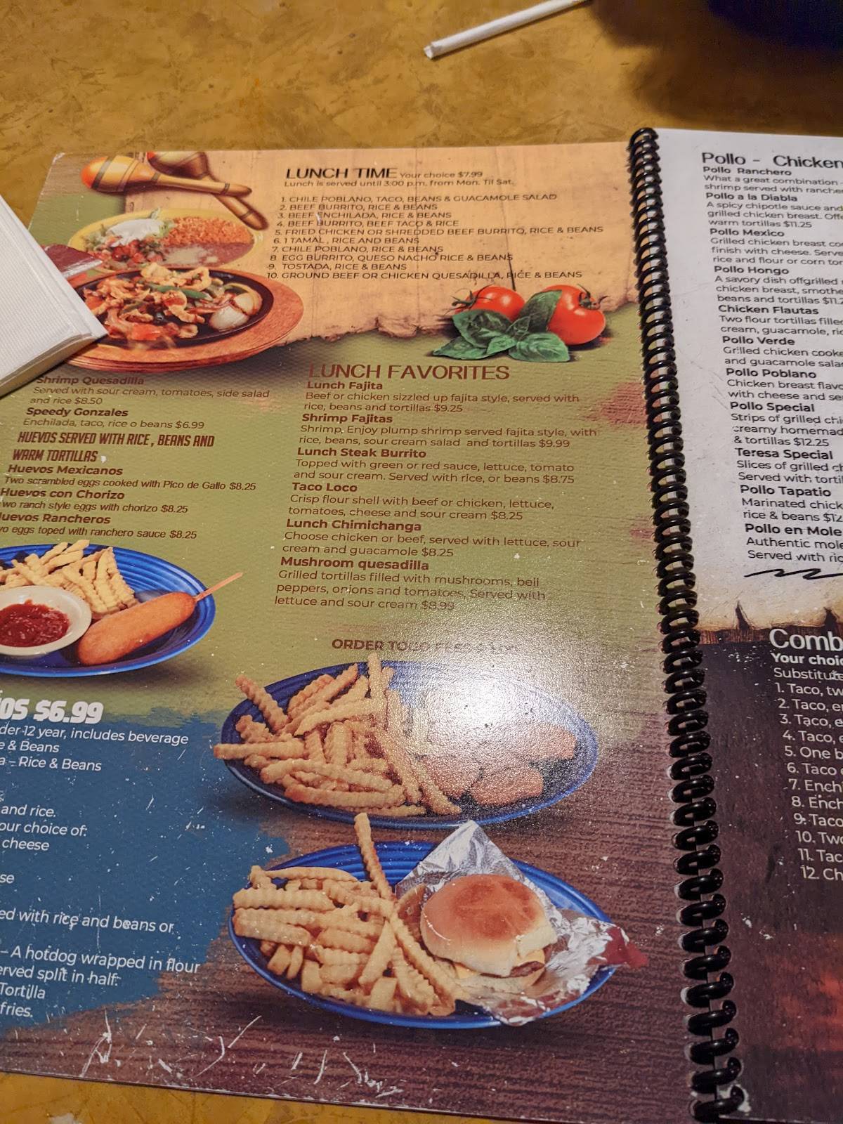 Los Rancheros меню