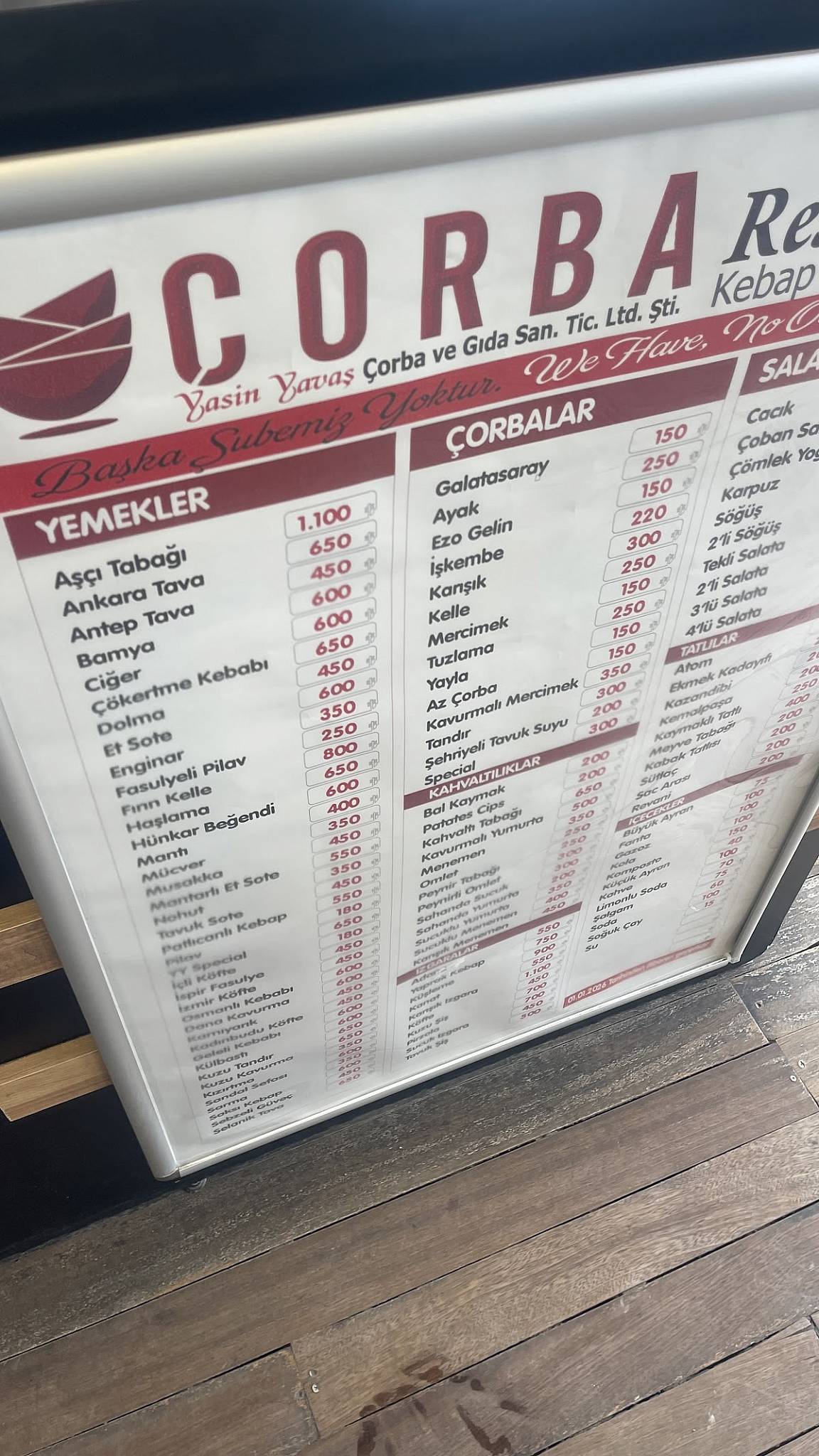 MEŞHUR POLATLI ÇORBACISI меню