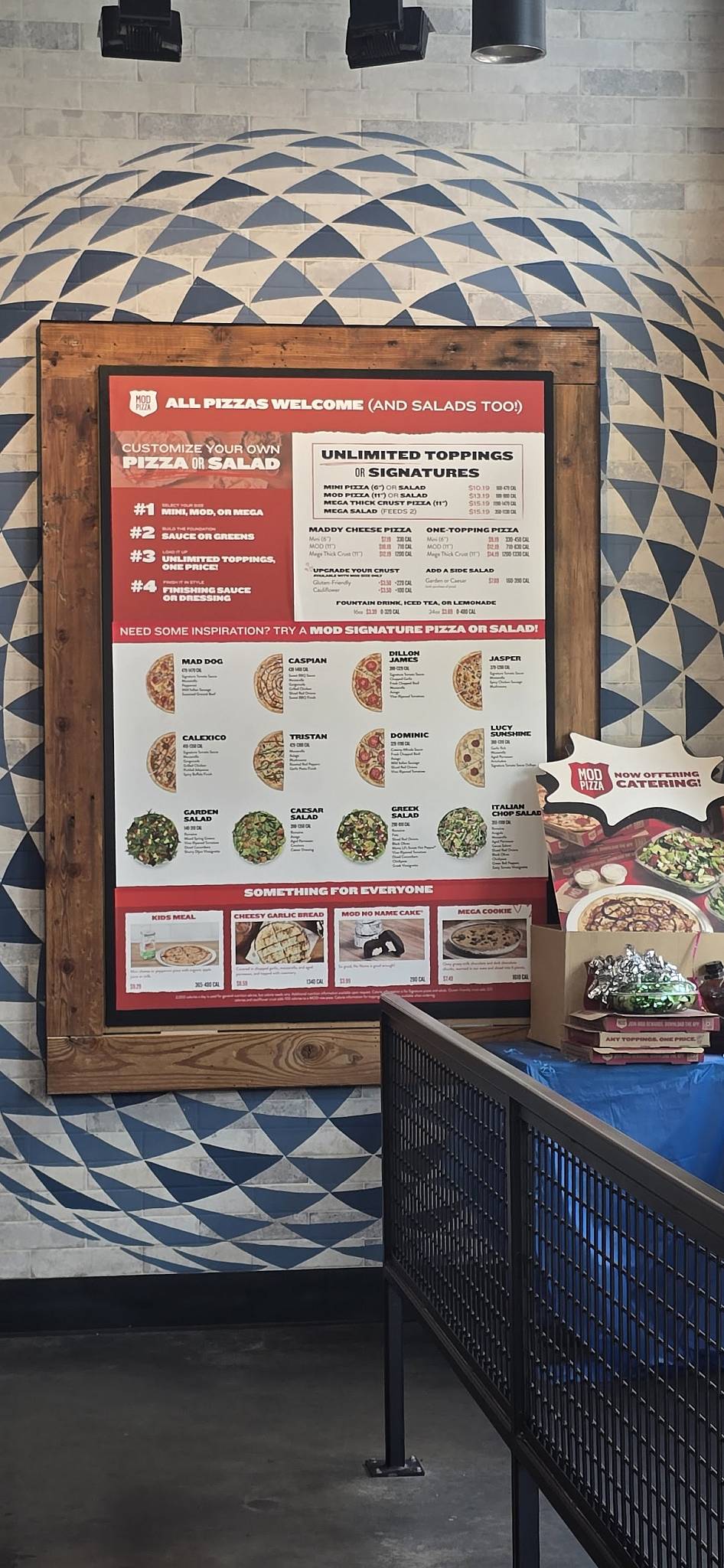 MOD Pizza меню