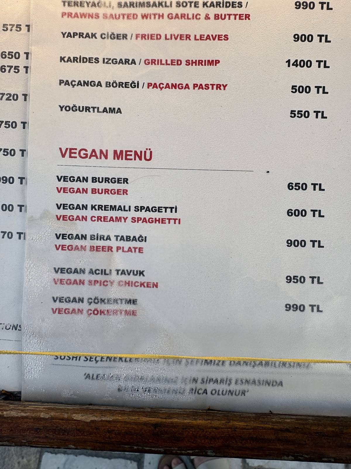 Musto Bistro меню