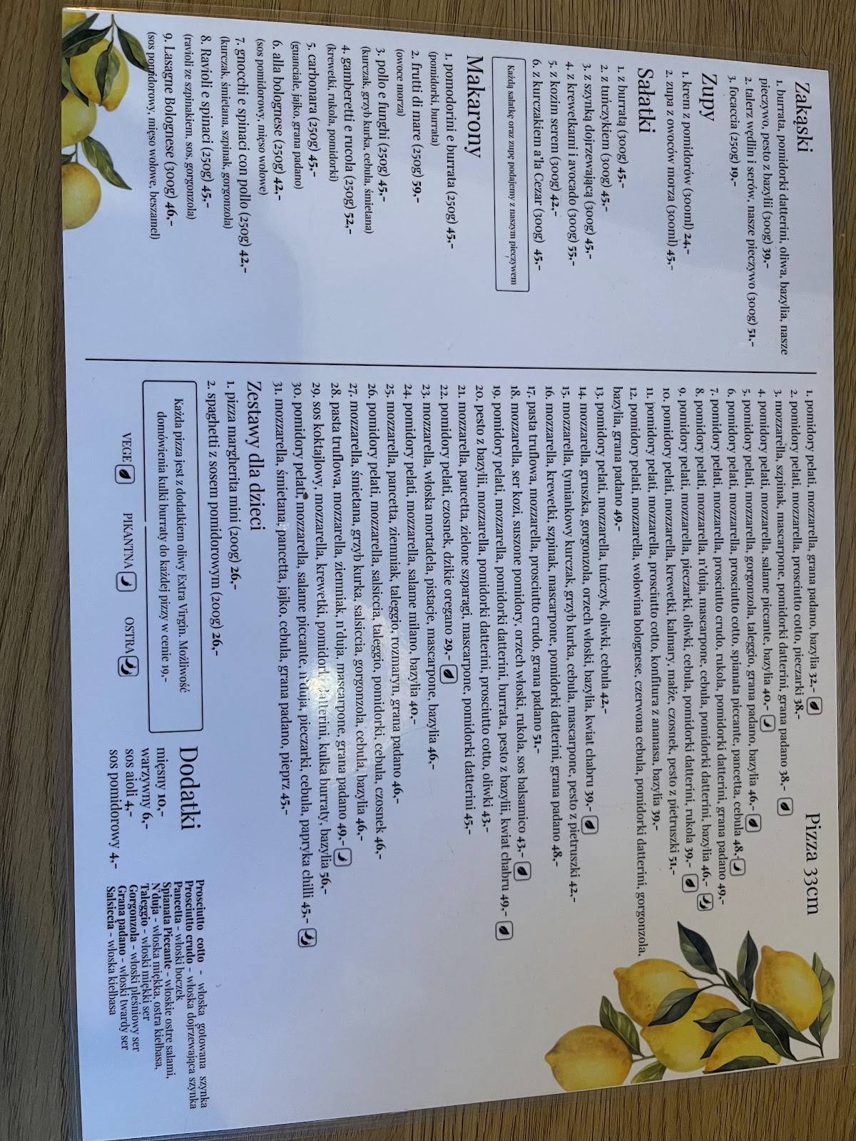 Mąka di Napoli Ruda Śląska меню