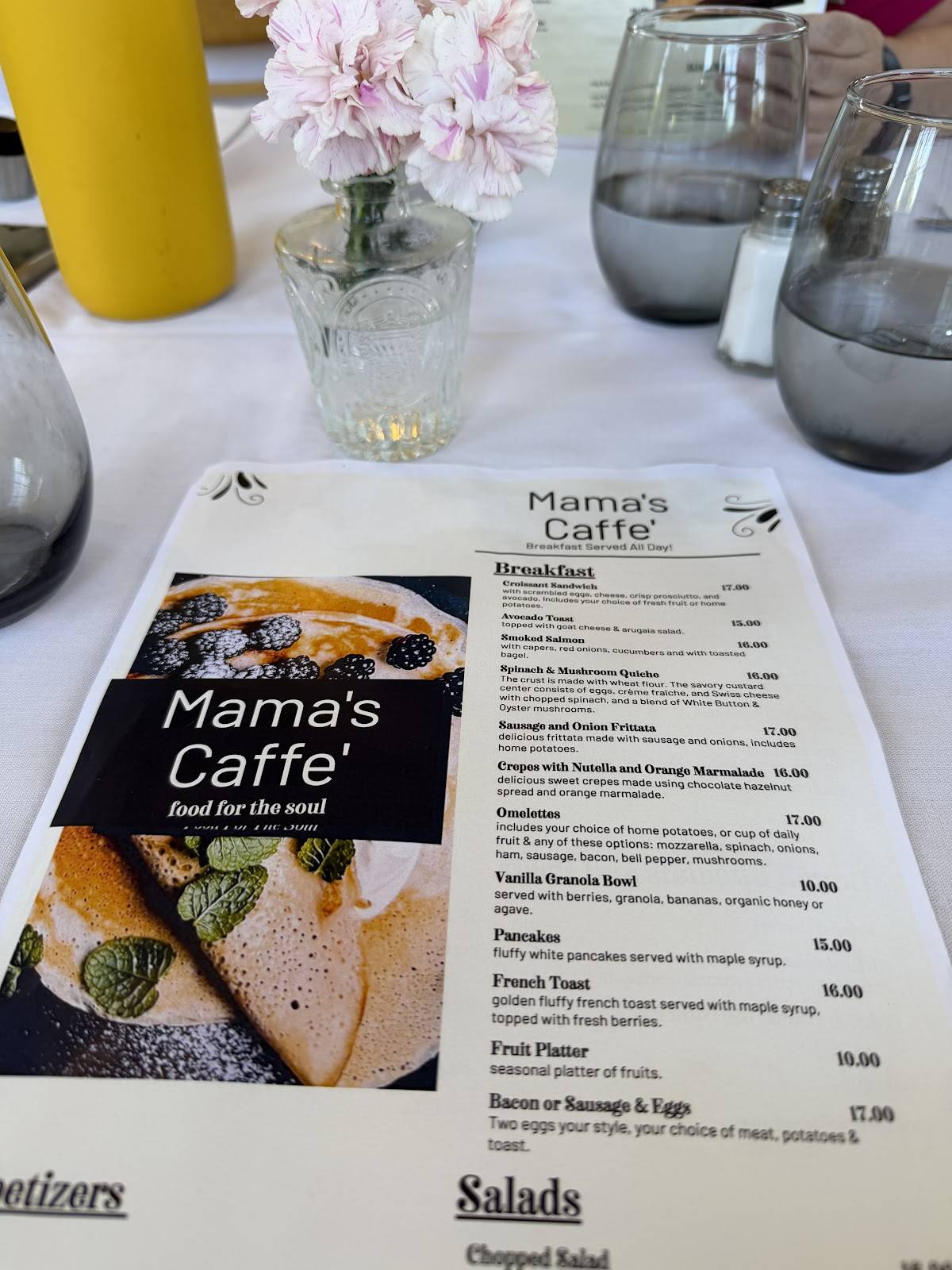 Mama’s Caffè меню