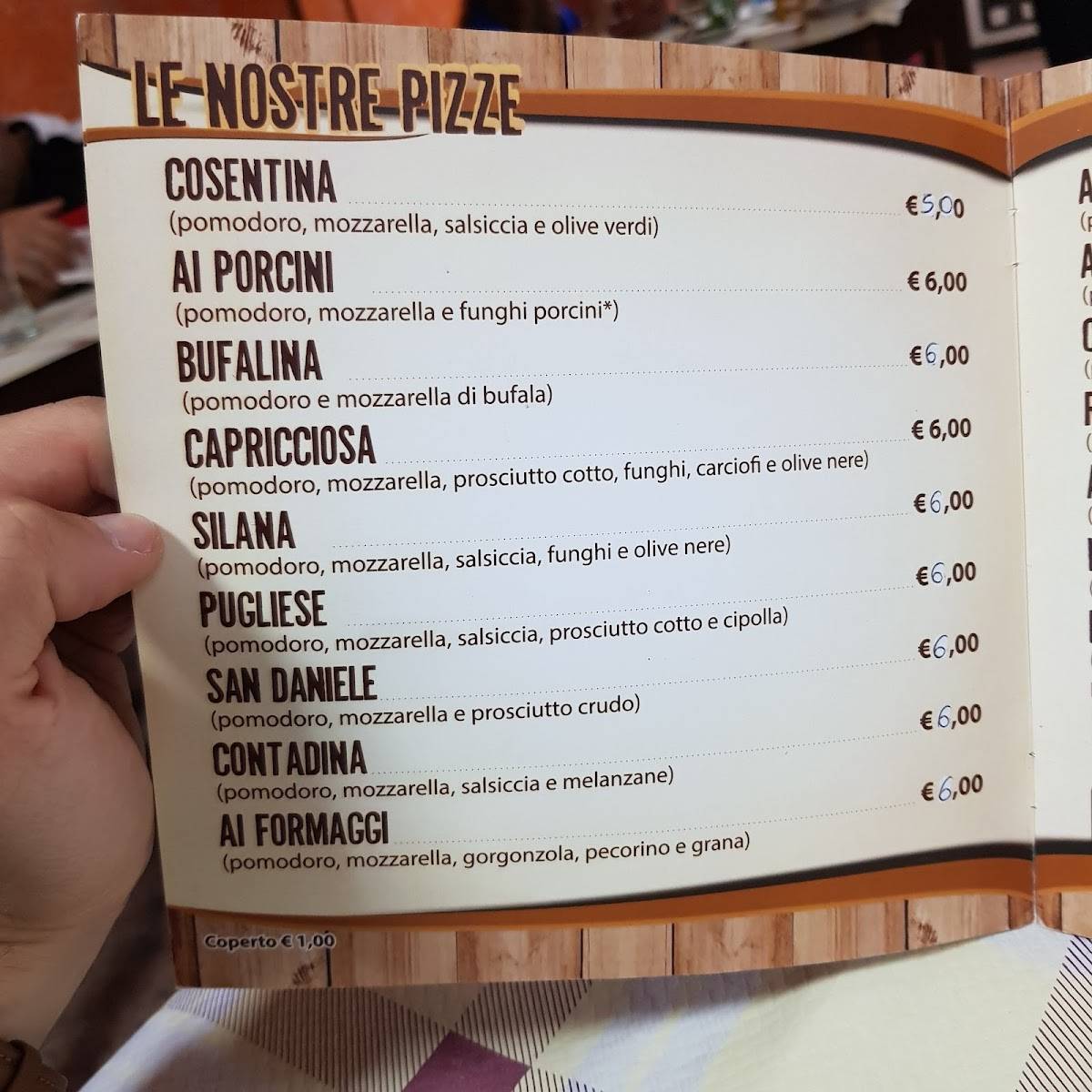 Pizzeria Di Rovella Francesca меню