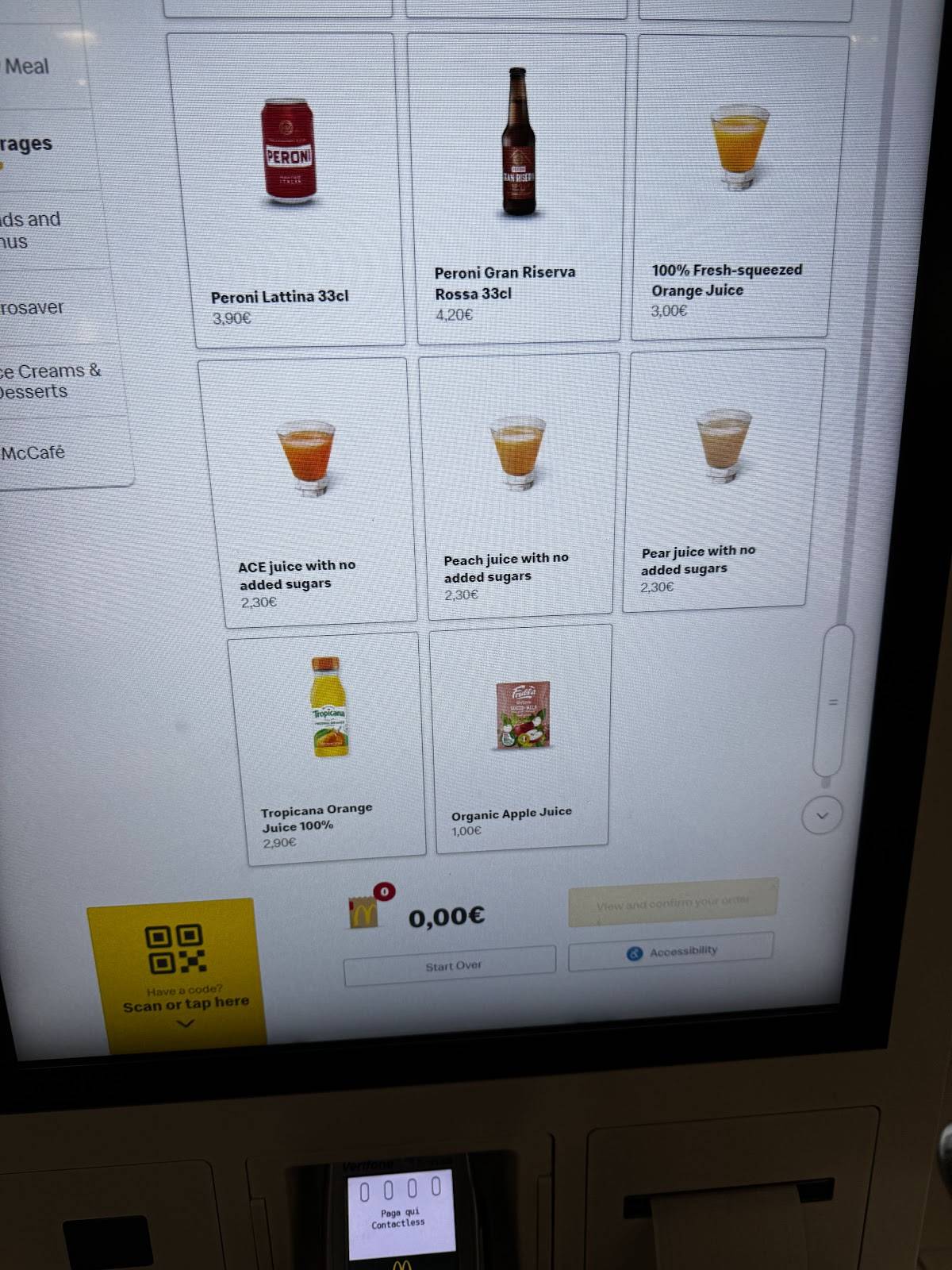McDonald's Dragona меню