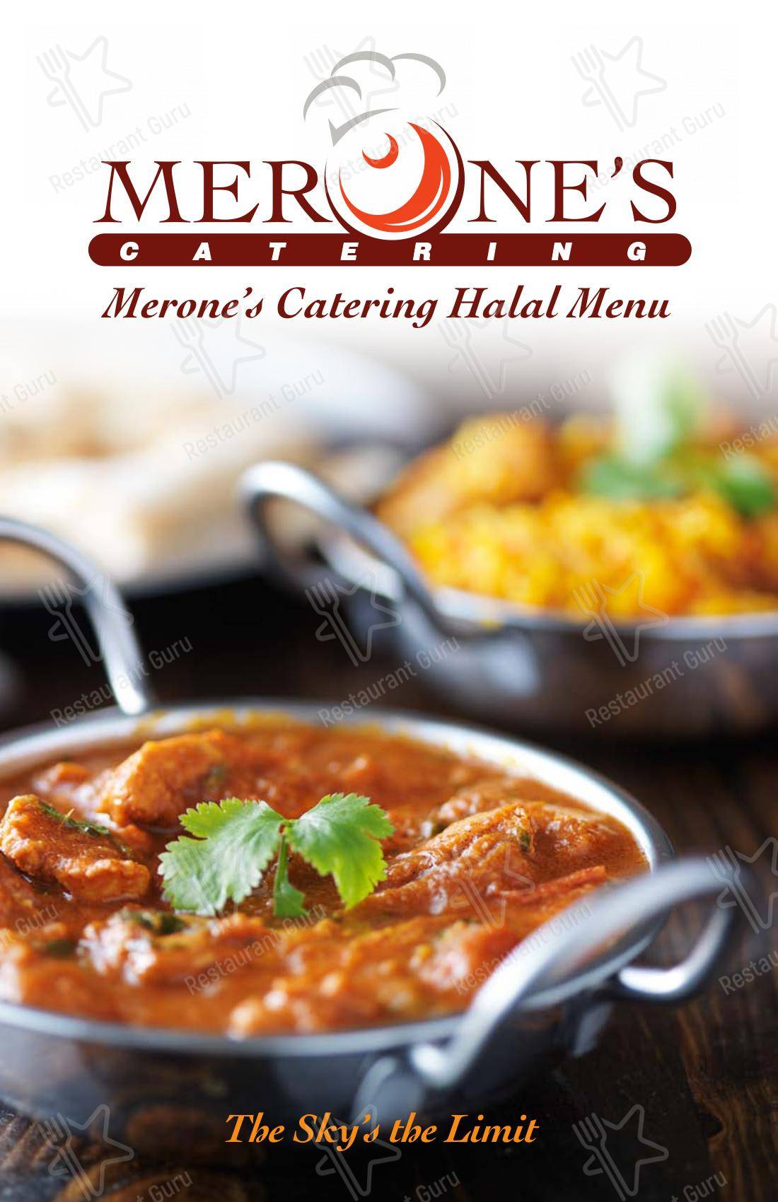 Меню ресторана Merone's Catering - 菜单